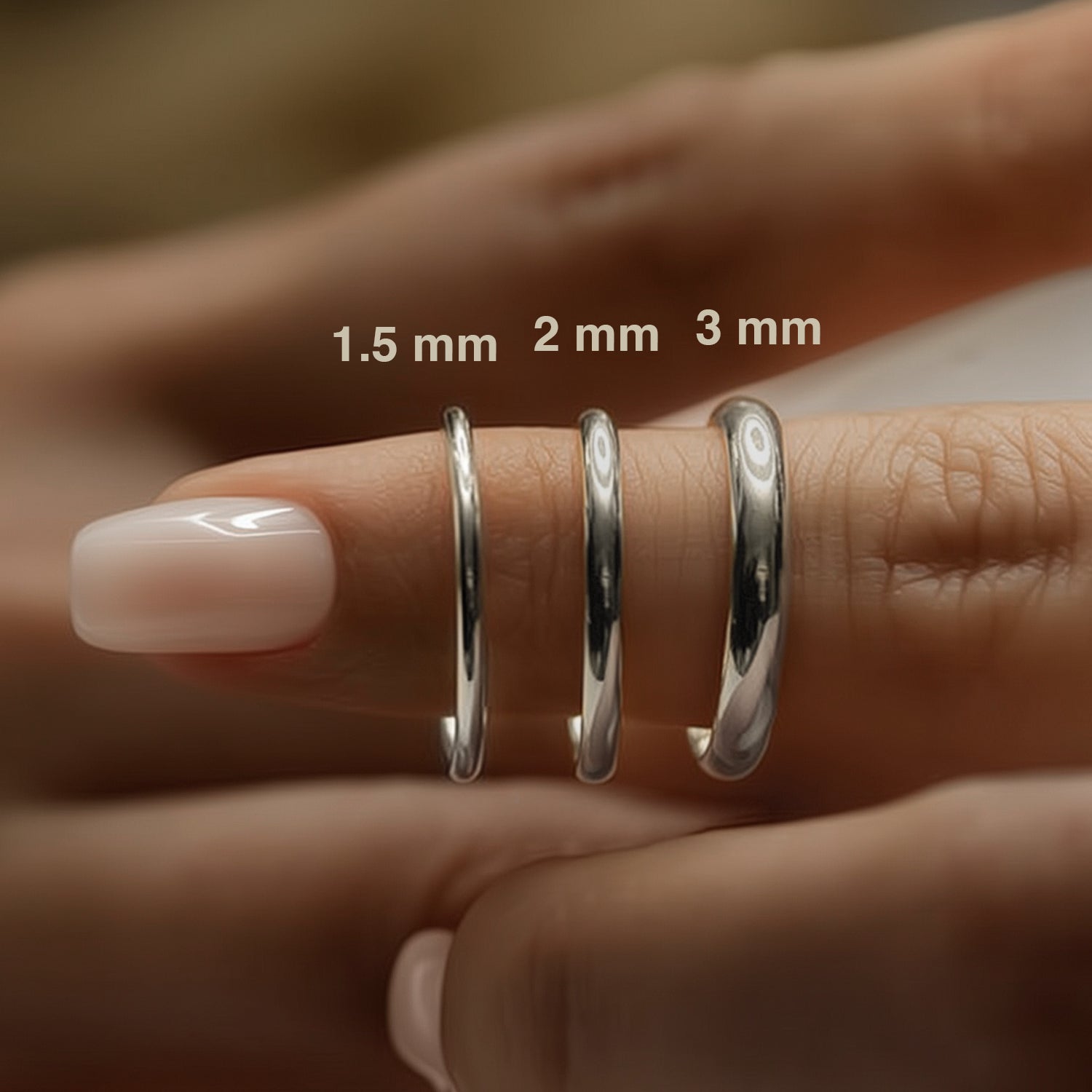 Wedding Rings Widths 1mm 2mm 3mm #metal_platinum