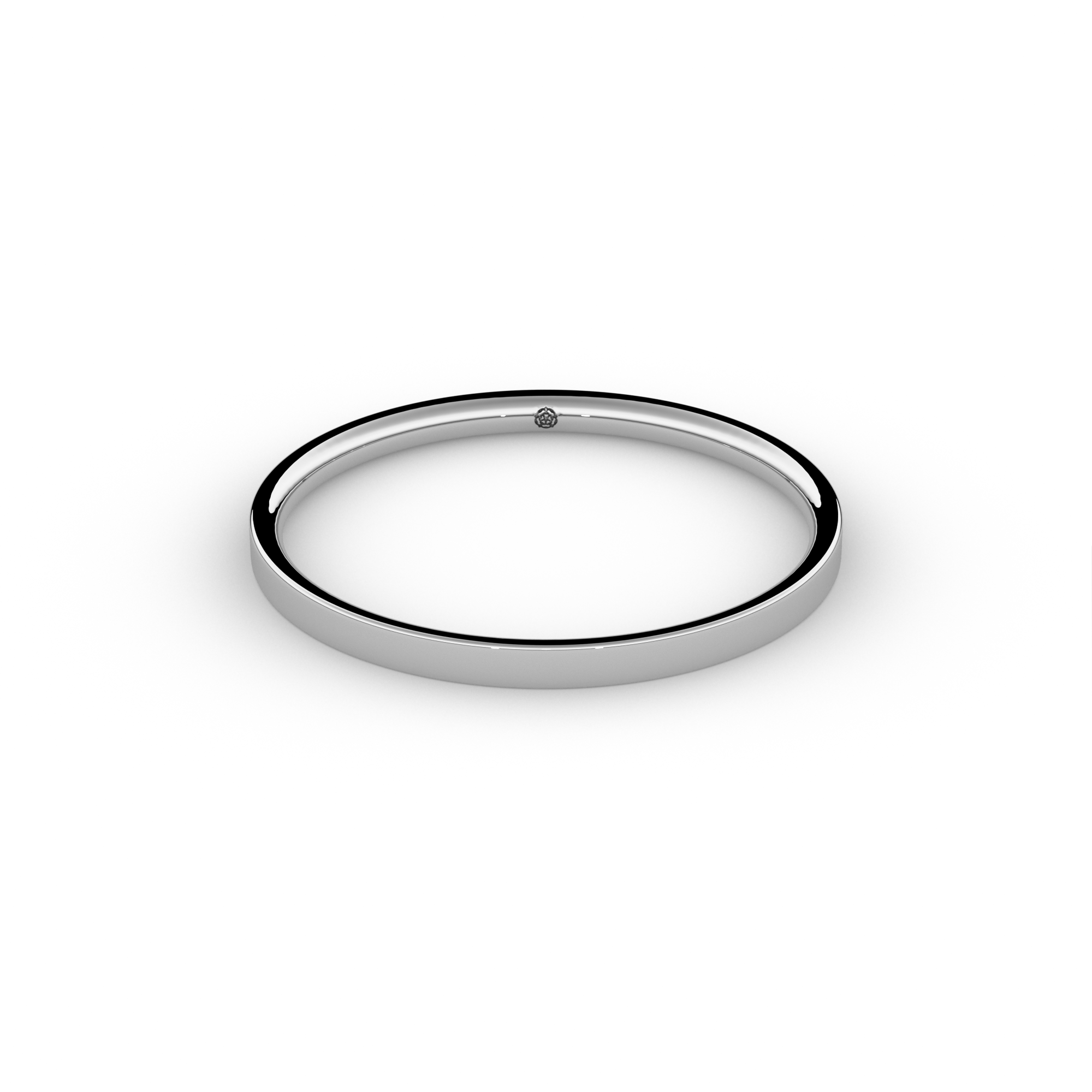 Flat Court Bespoke Wedding Ring 1.5mm from Michael Isaac York #metal_platinum
