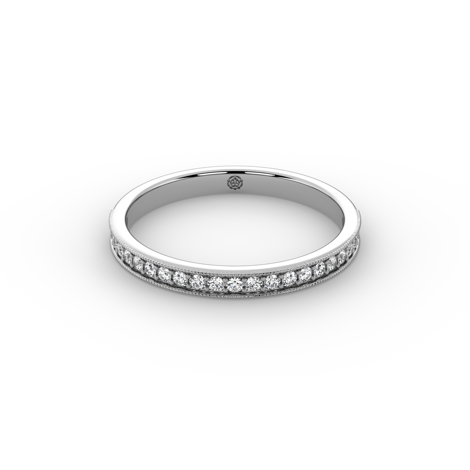 0.15ct - 2.20mm Marygate Diamond Wedding Ring from Michael Isaac York #metal_platinum