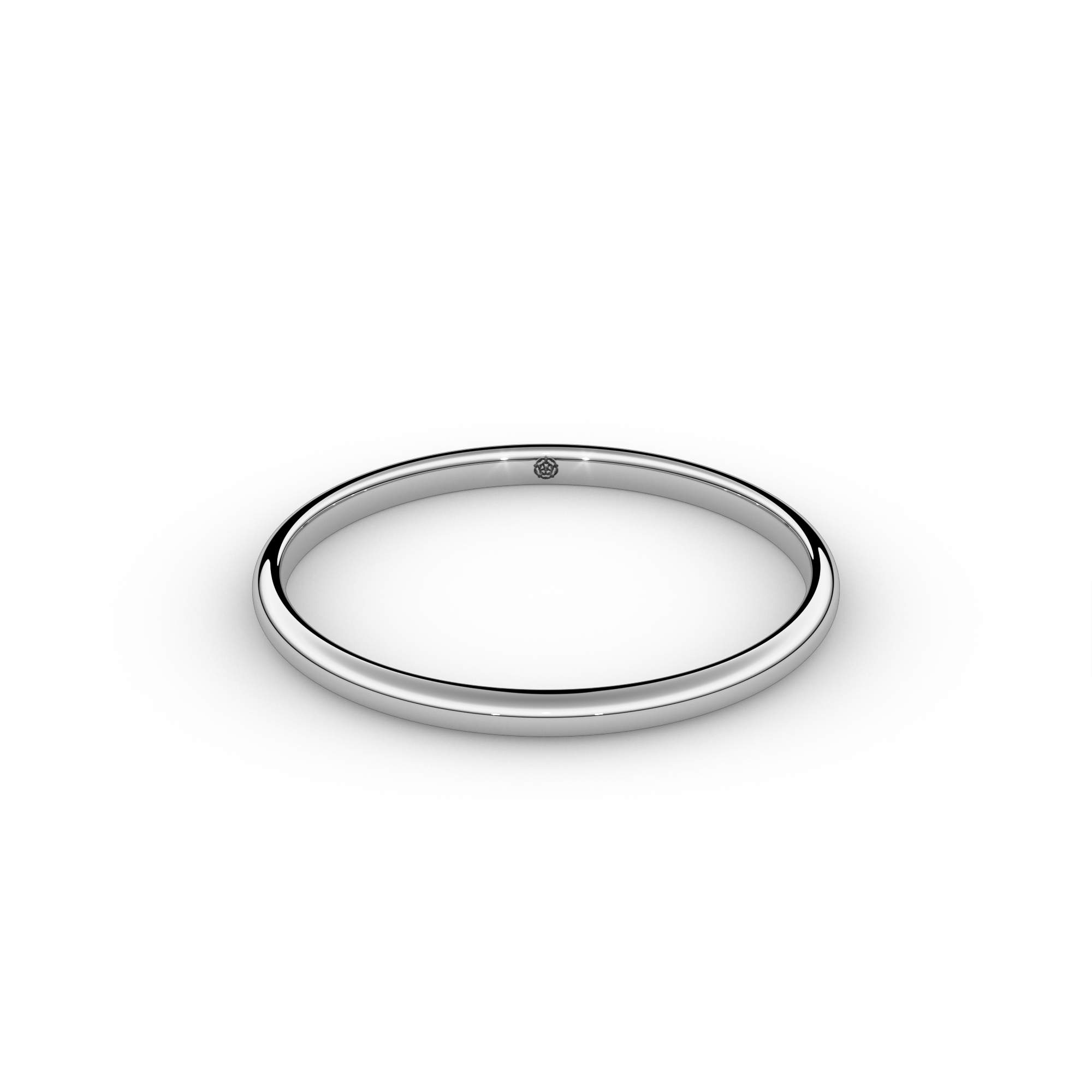 Soft Court Bespoke Wedding Ring 1.5mm from Michael Isaac York #metal_platinum