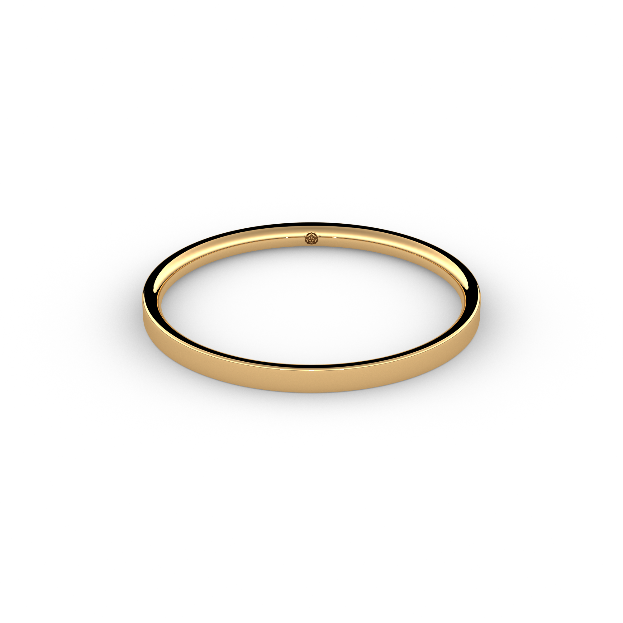 Flat Court Bespoke Wedding Ring 1.5mm from Michael Isaac York #metal_gold