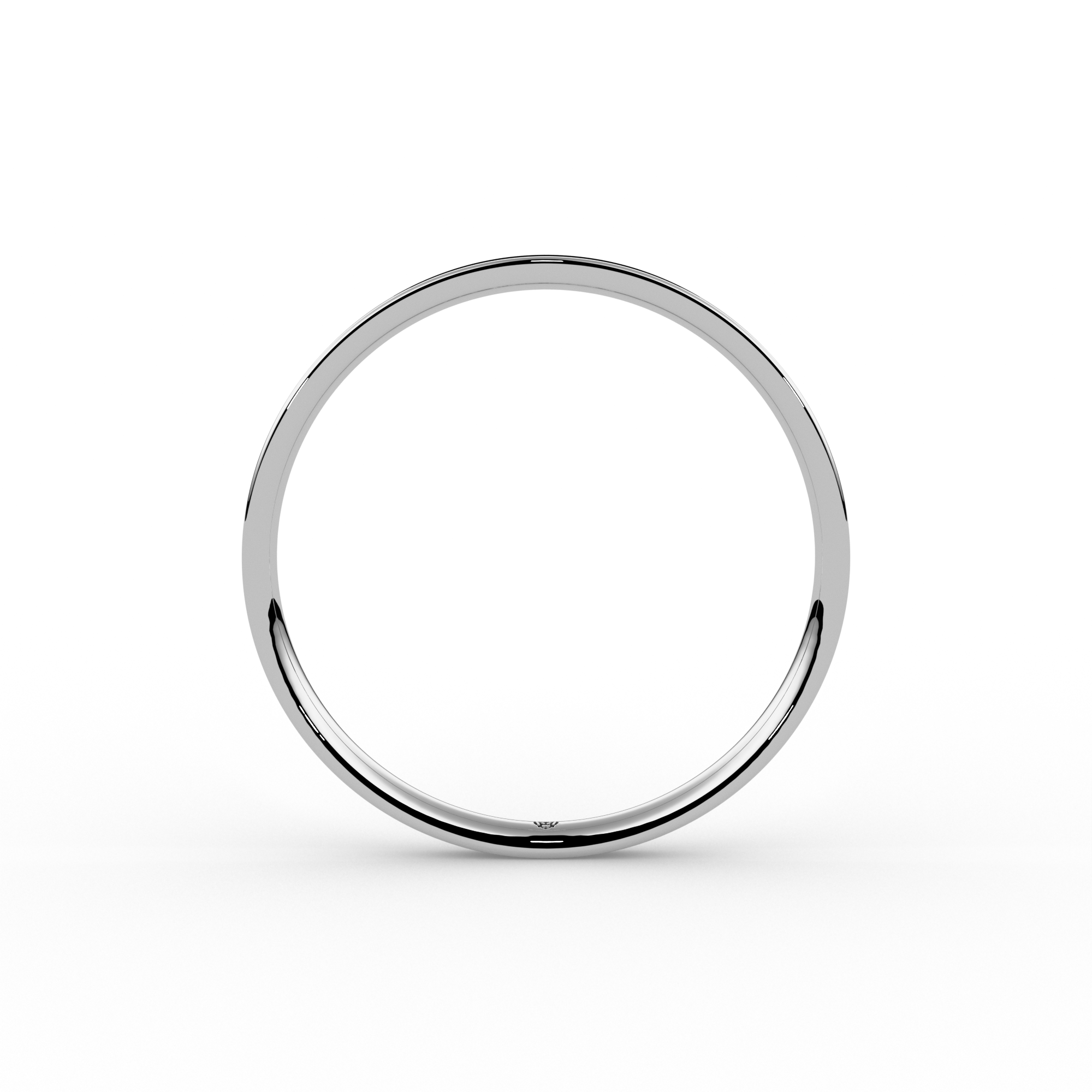 Flat Court Bespoke Wedding Ring 1.5mm from Michael Isaac York #metal_platinum