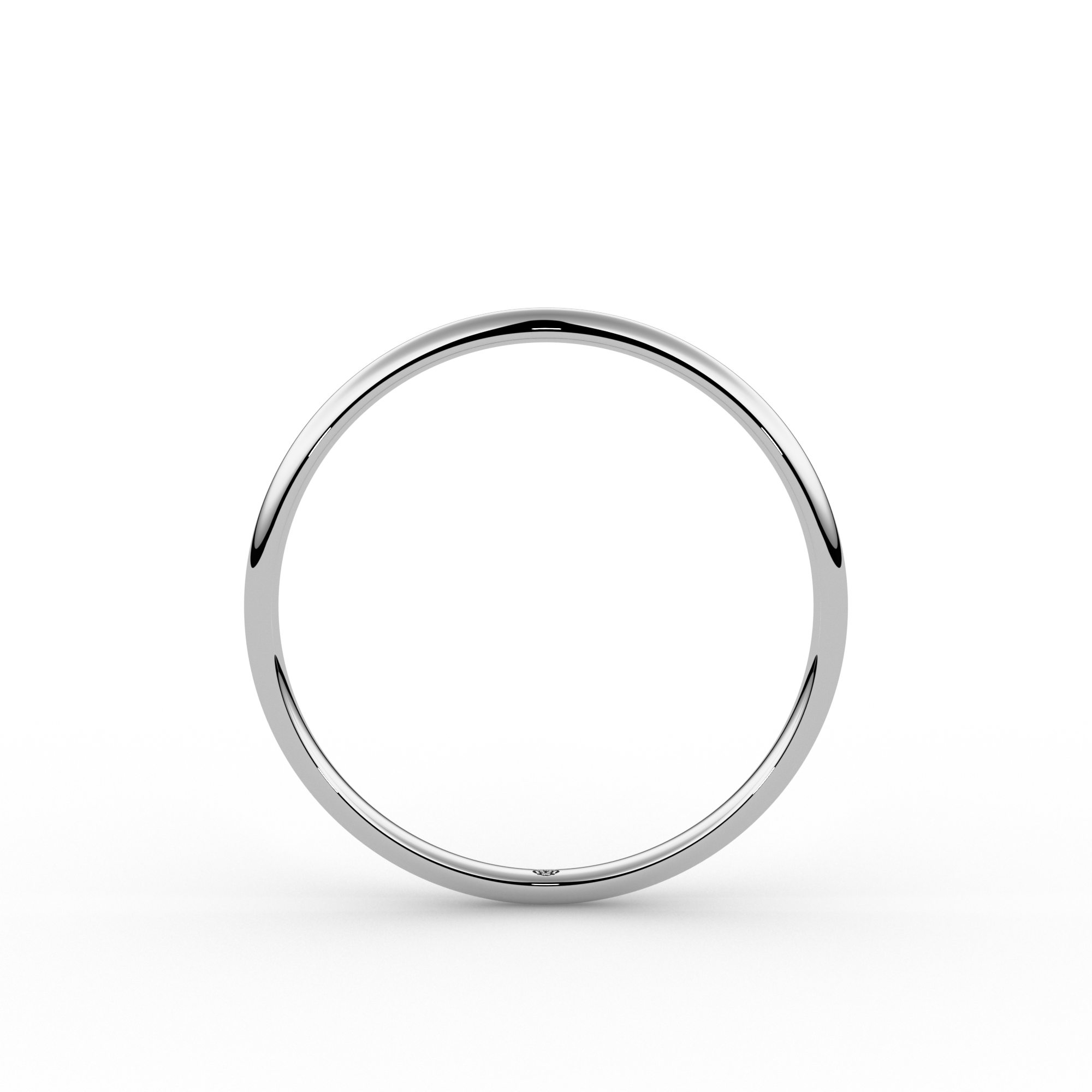 Soft Court Bespoke Wedding Ring 1.5mm from Michael Isaac York #metal_platinum