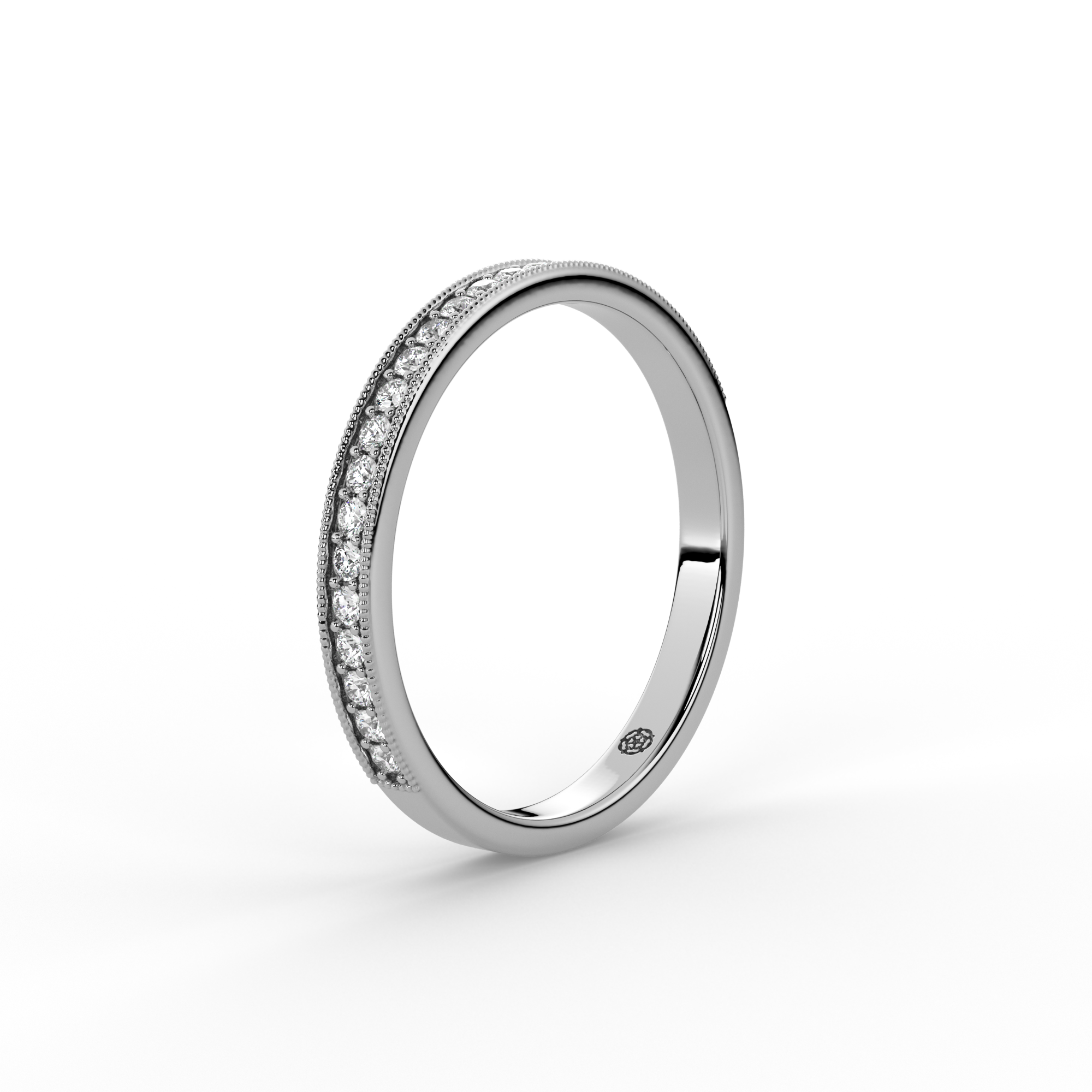 0.15ct - 2.20mm Marygate Diamond Wedding Ring from Michael Isaac York #metal_platinum