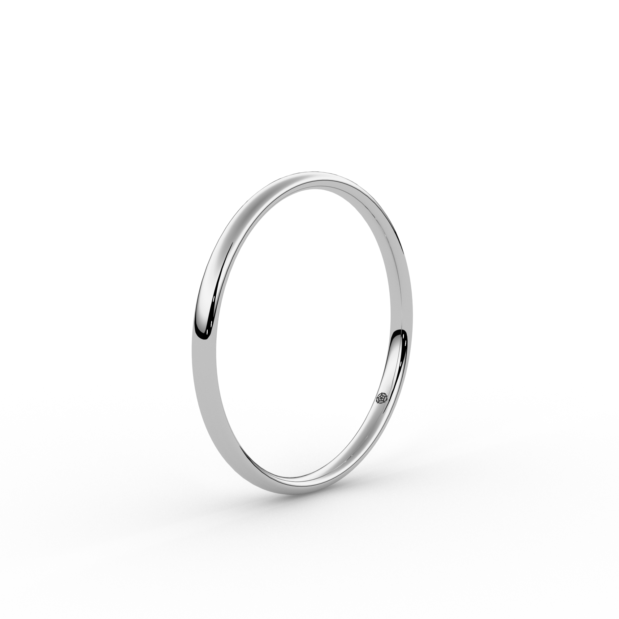 Traditional Court Wedding Ring #metal_platinum