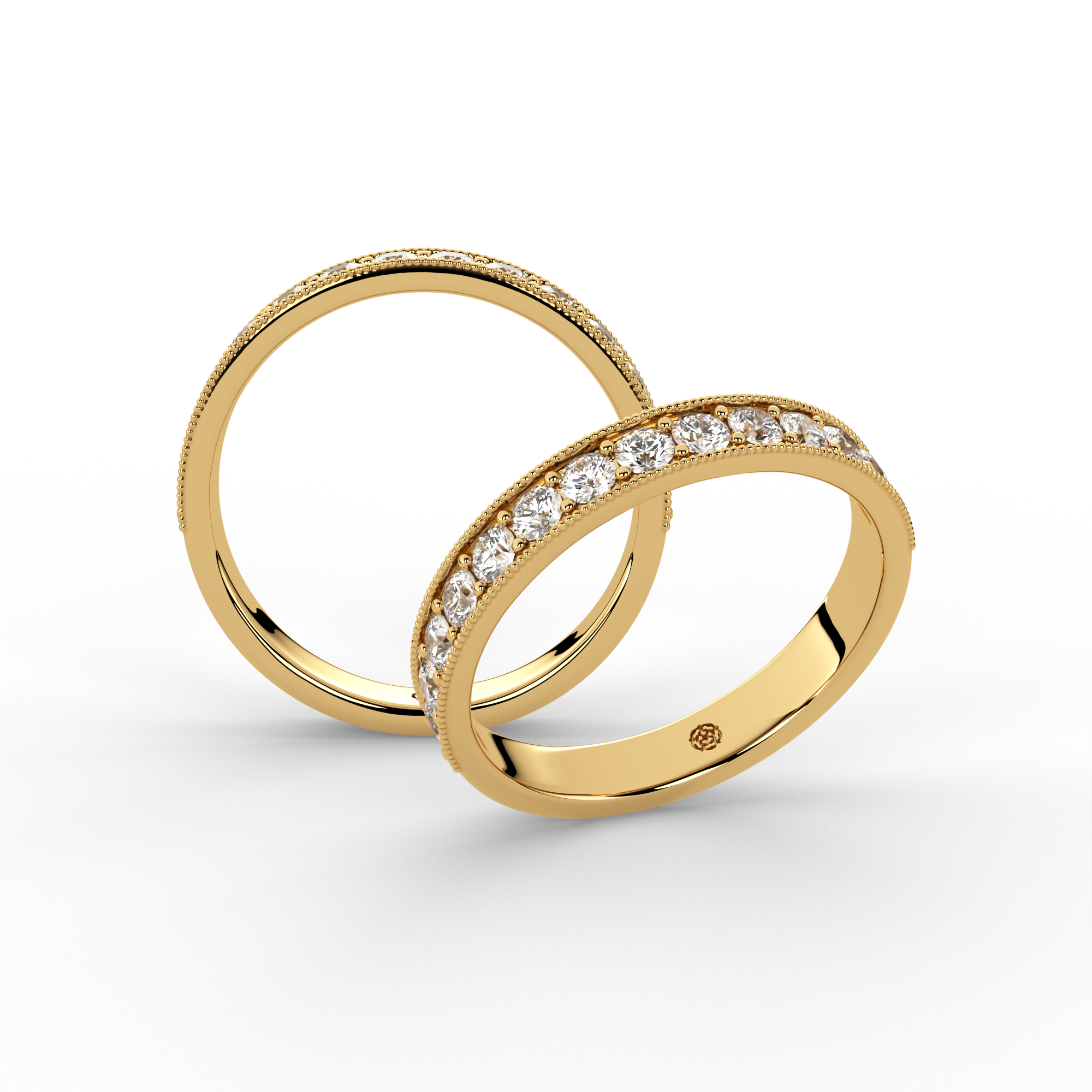 0.50ct - 3.10mm Marygate Diamond Wedding Ring from Michael Isaac York #metal_gold