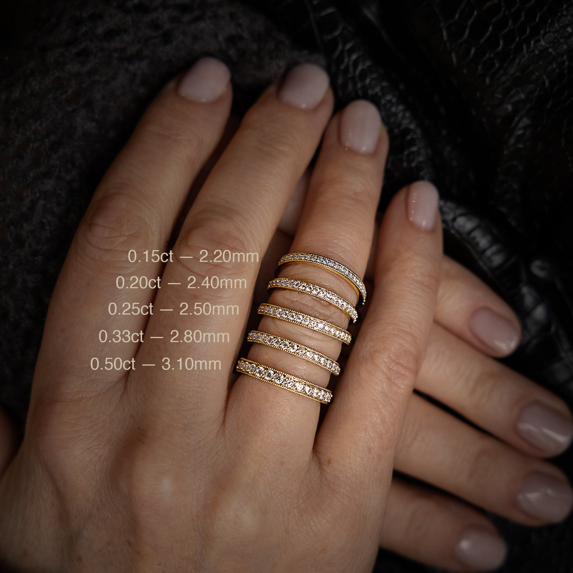 Marygate Round Brilliant Cut Diamond Rings from Michael Isaac York #metal_gold