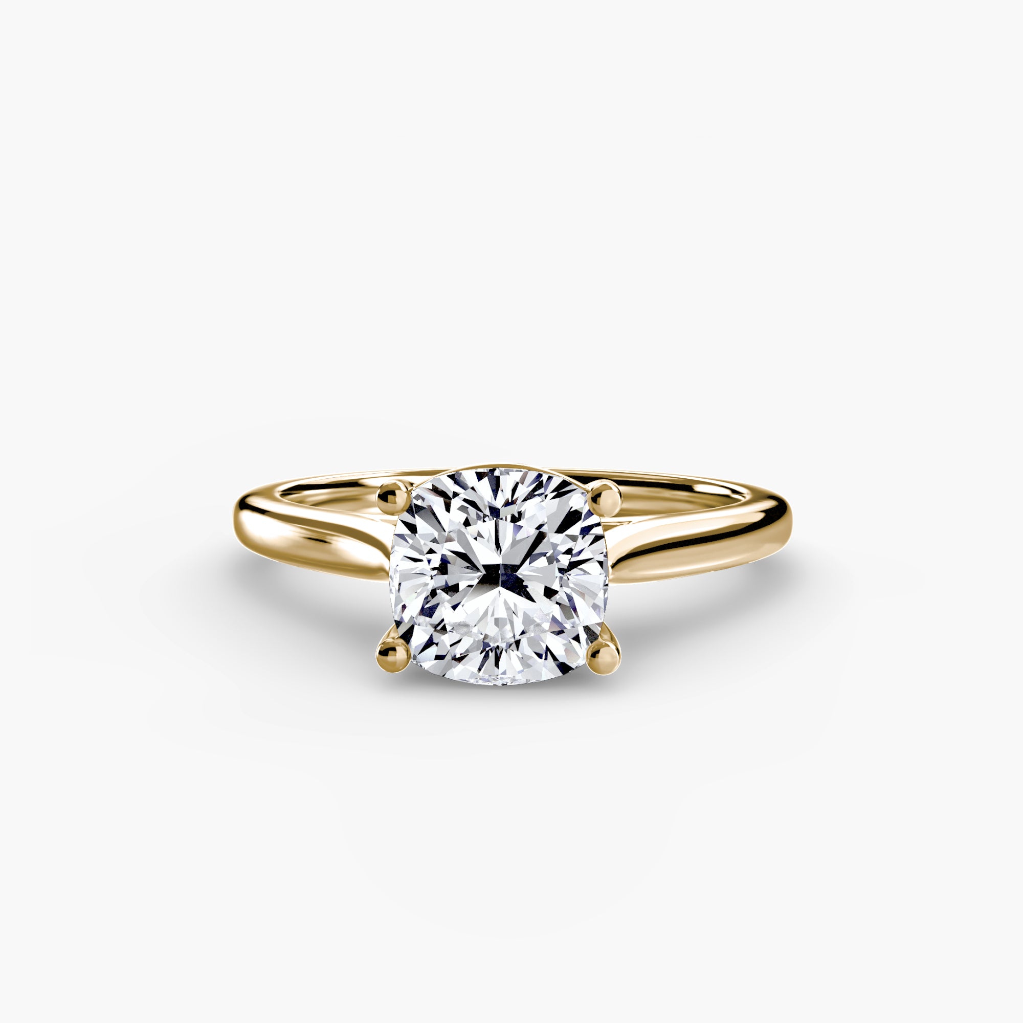 The MICHAEL ISAAC Solitaire Ring 1 is a gold ring with a large round-cut diamond in a classic four-prong setting, shown on a plain white background.