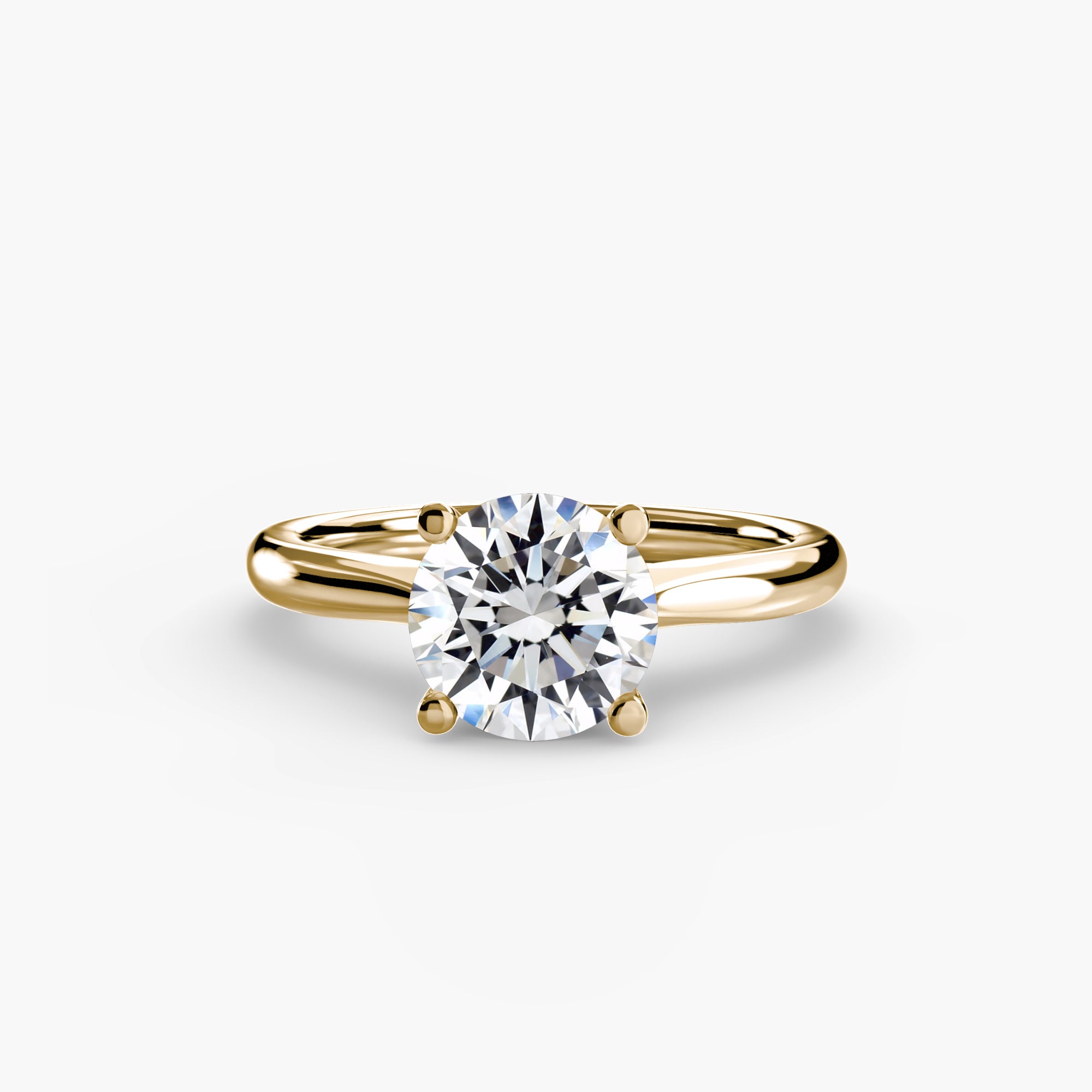 The MICHAEL ISAAC Solitaire Ring 3 features a single round-cut diamond in a classic four-prong setting, shown against a plain white background.