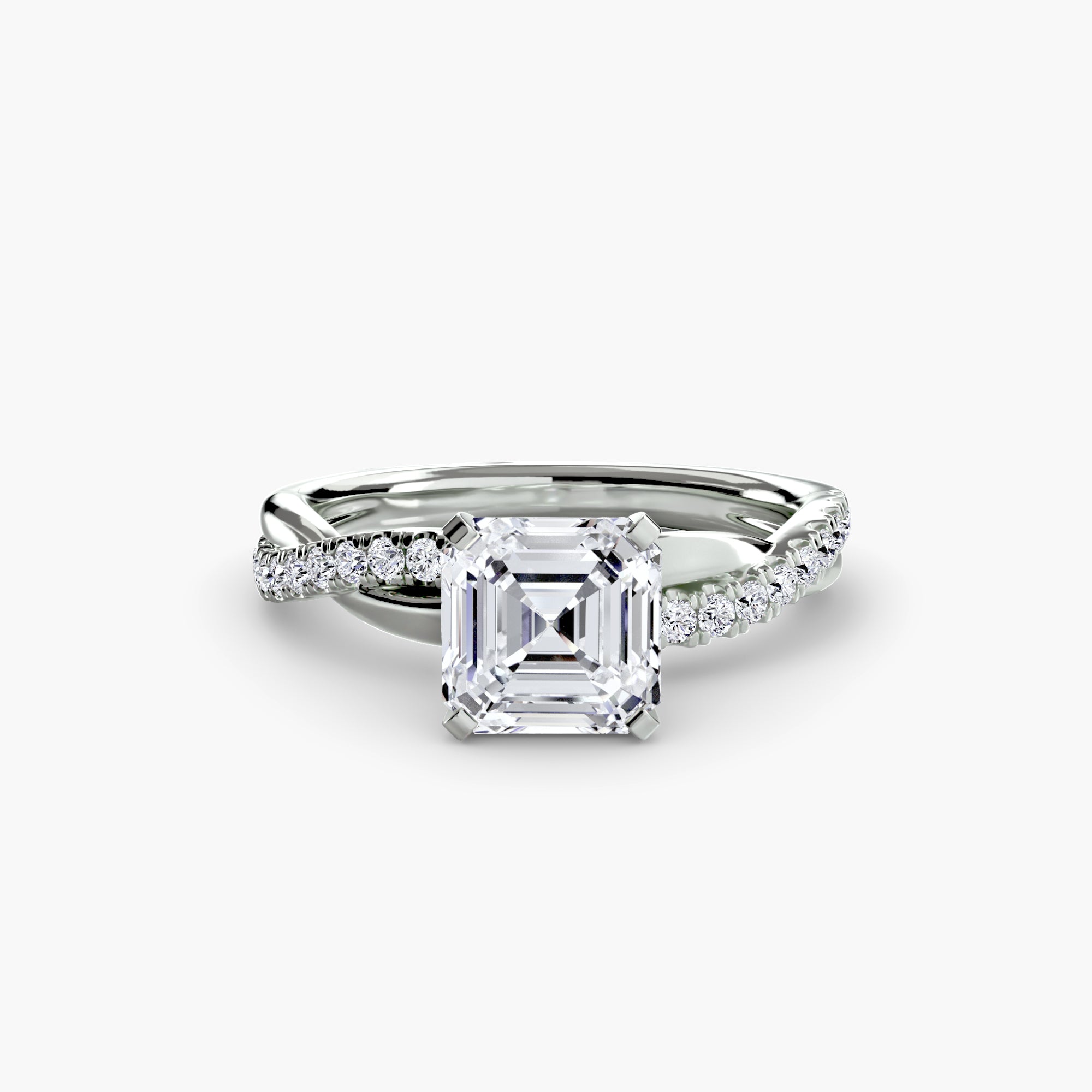 The Emerald Twist Pavé Ring *