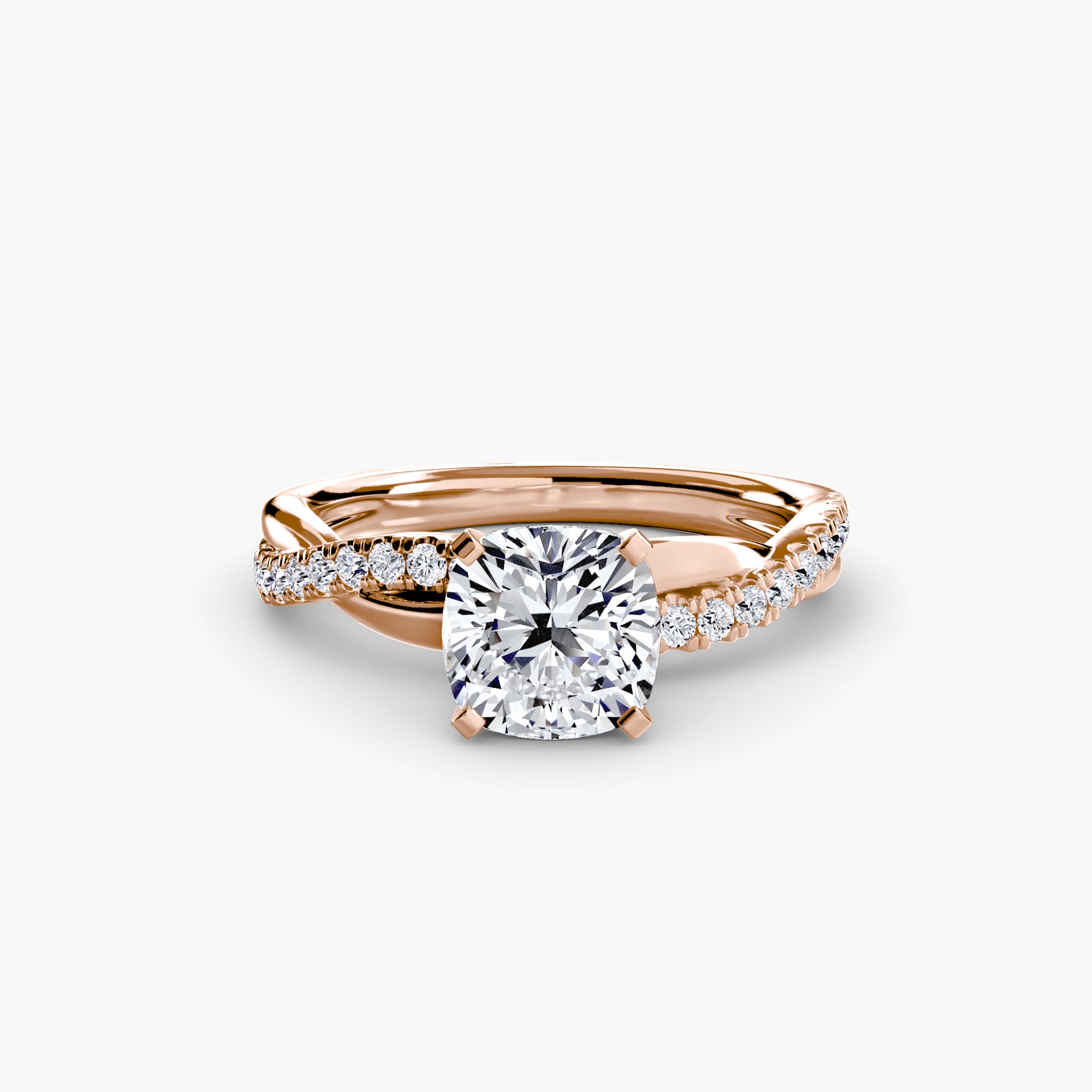 The Emerald Twist Pavé Ring *