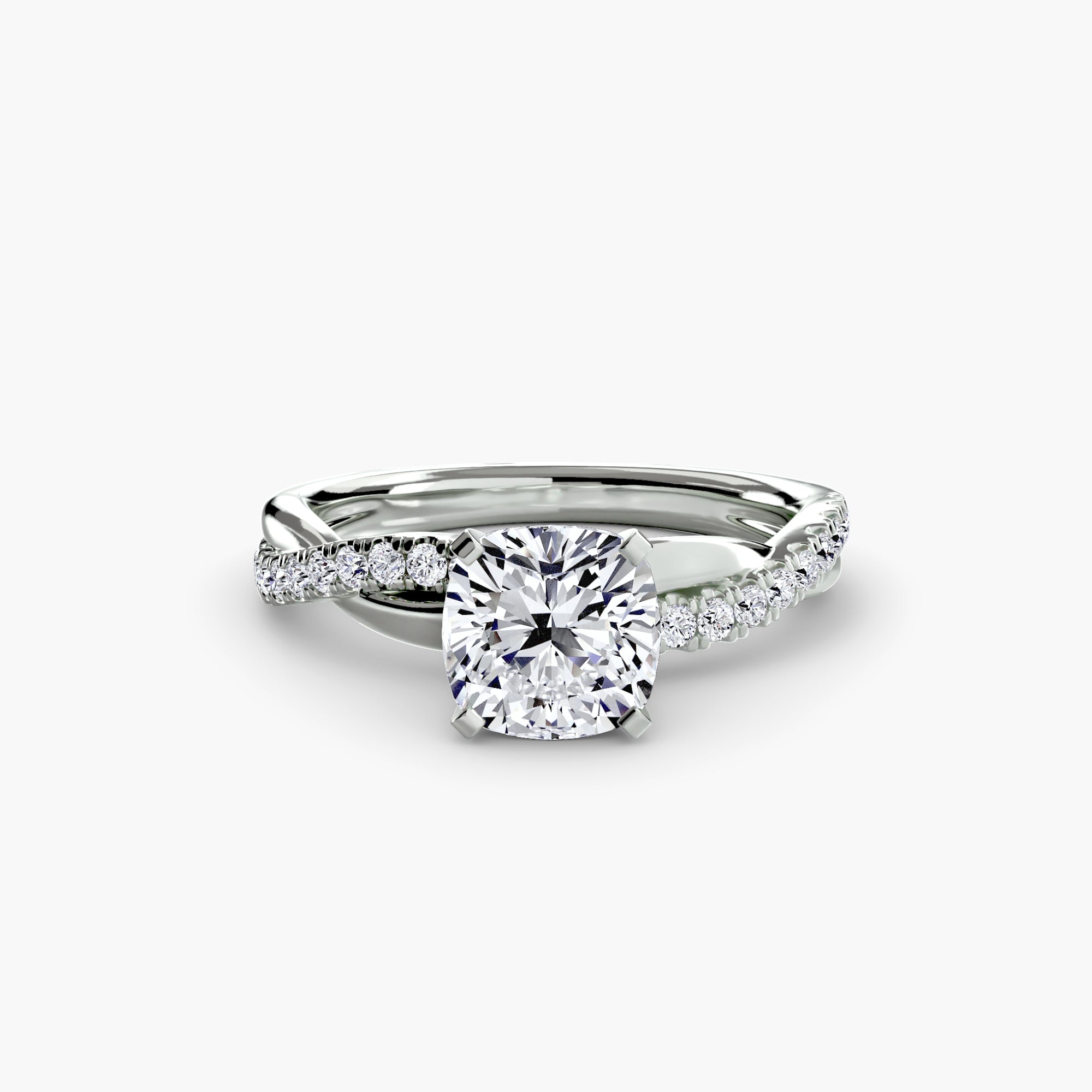 The Emerald Twist Pavé Ring *