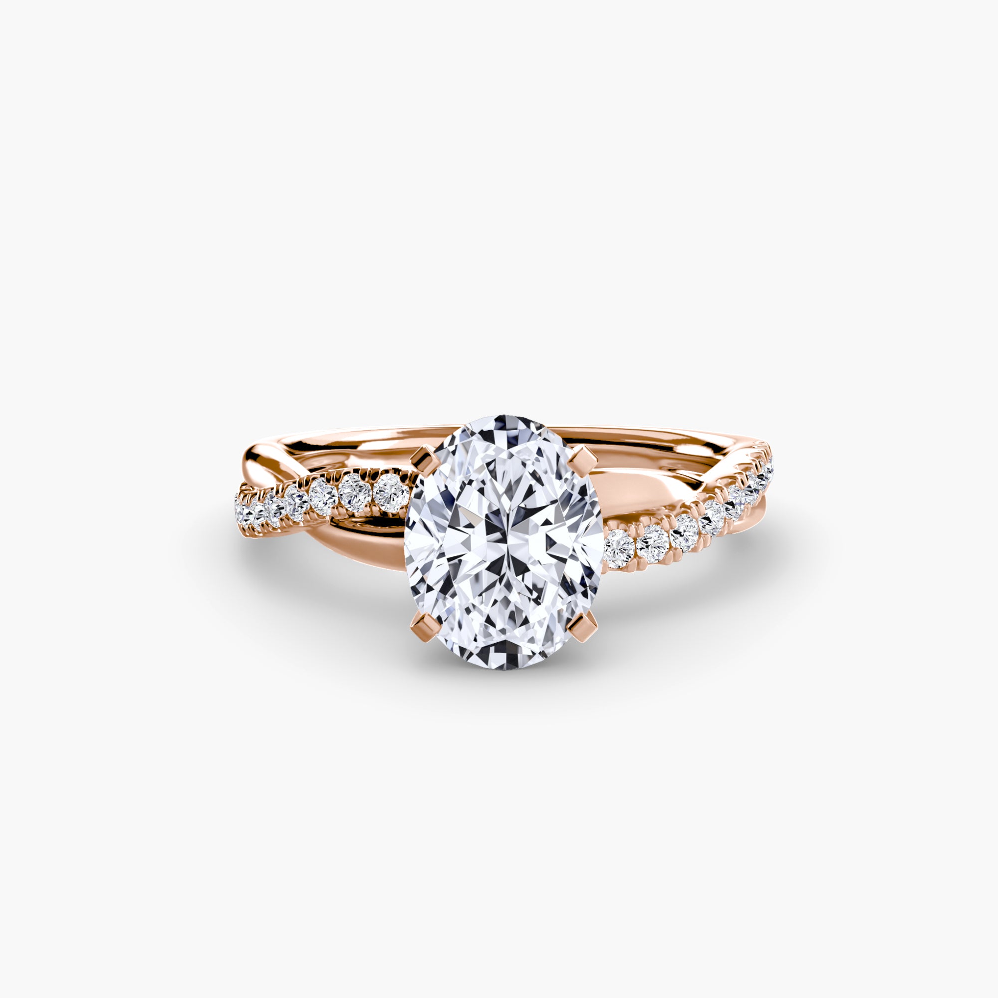 The Emerald Twist Pavé Ring *