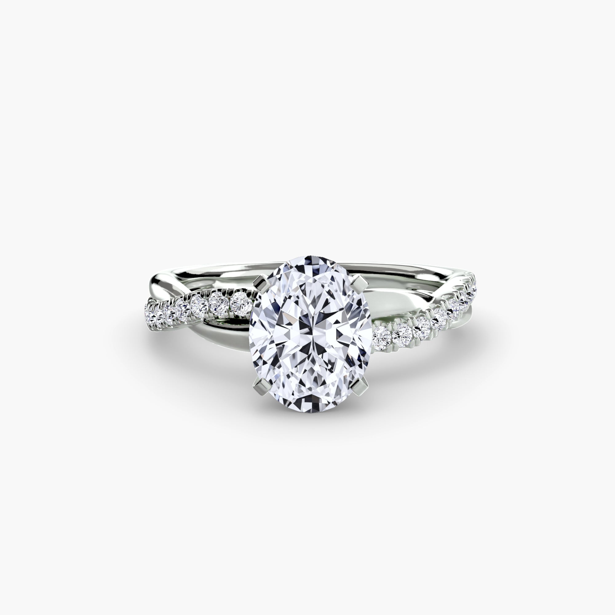 The Emerald Twist Pavé Ring *