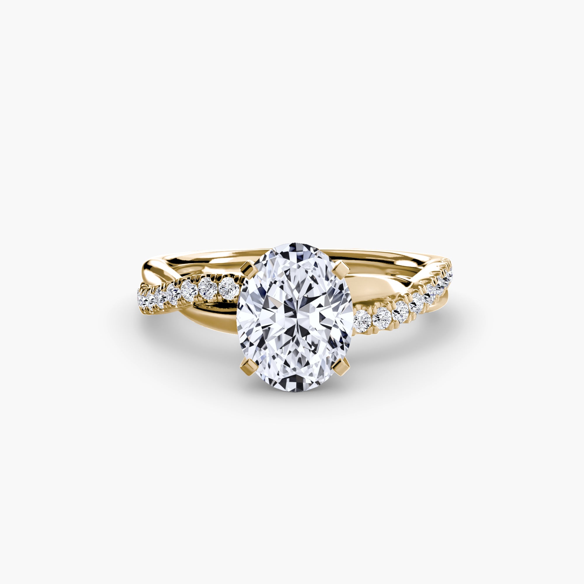 The Emerald Twist Pavé Ring *