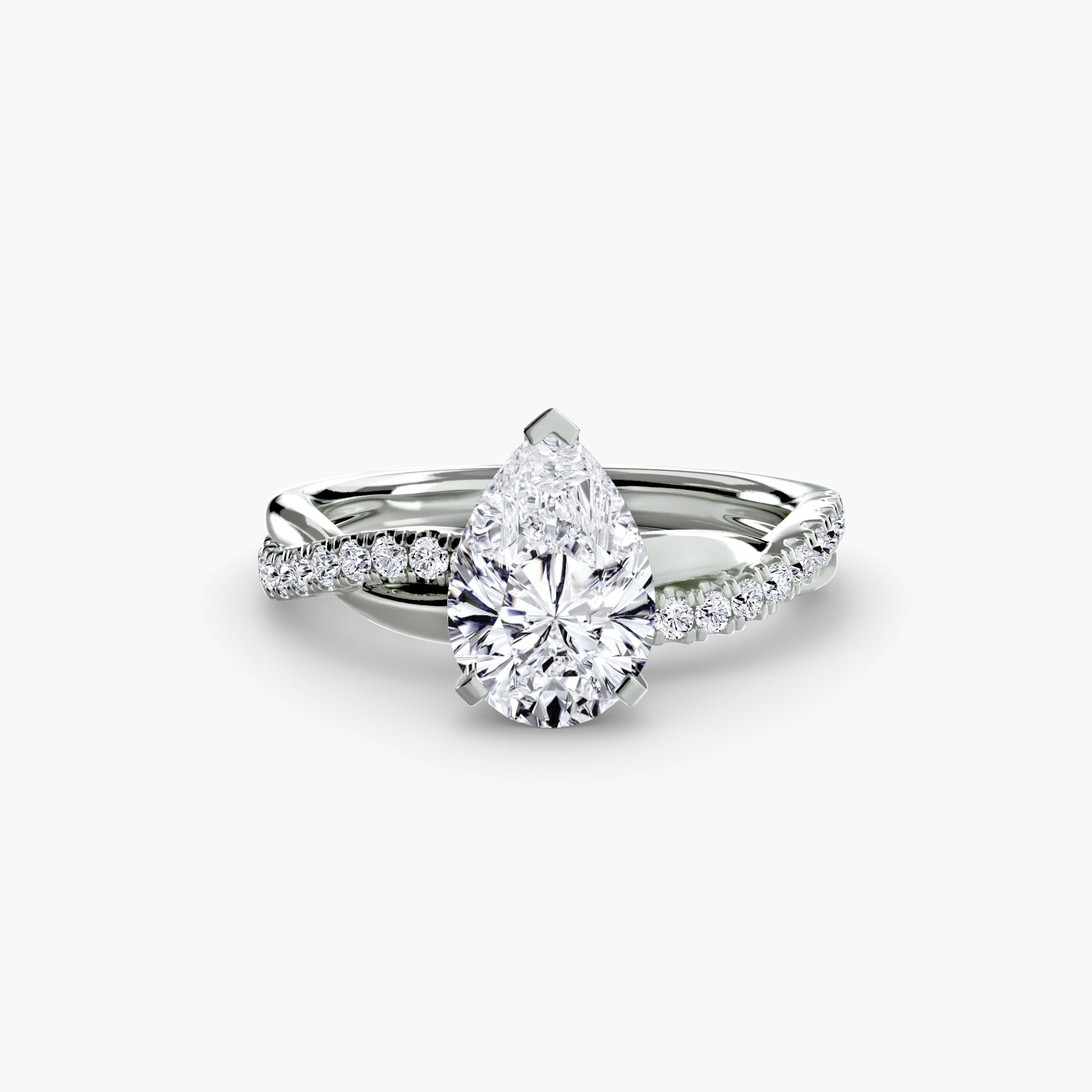 The Emerald Twist Pavé Ring *