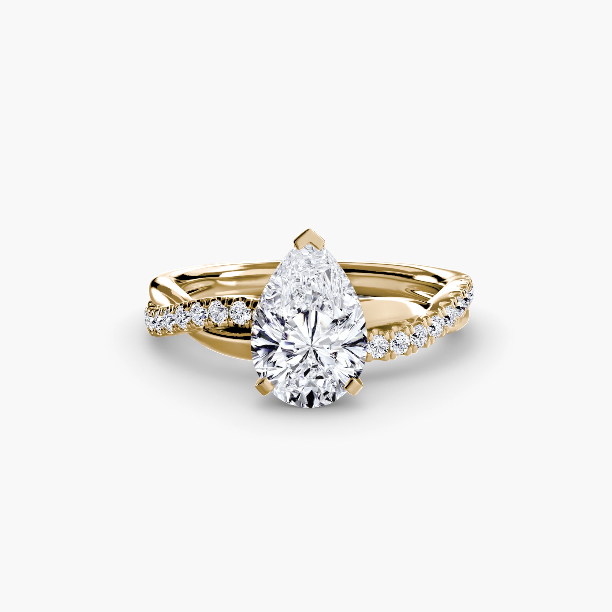 The Emerald Twist Pavé Ring *