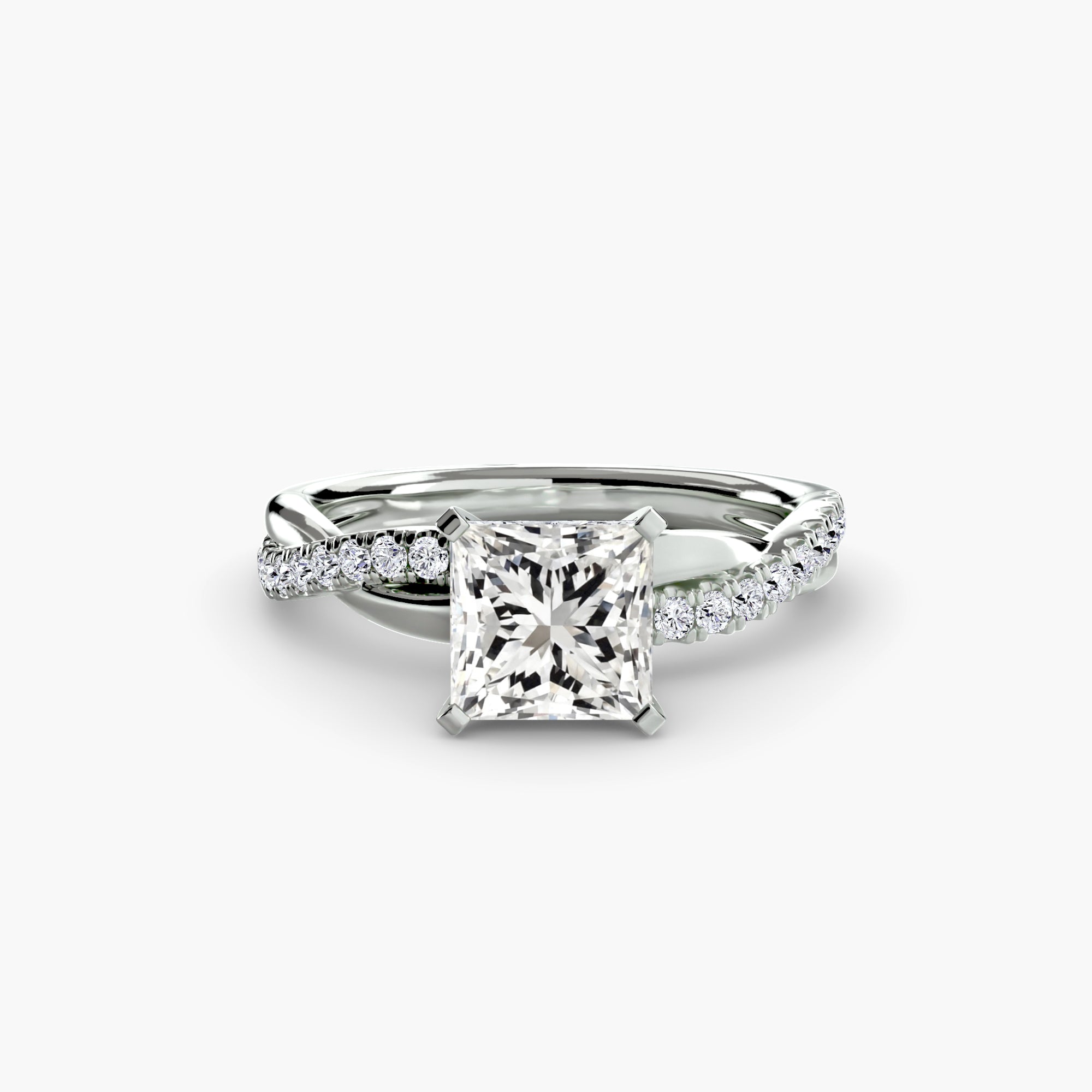 The Emerald Twist Pavé Ring *