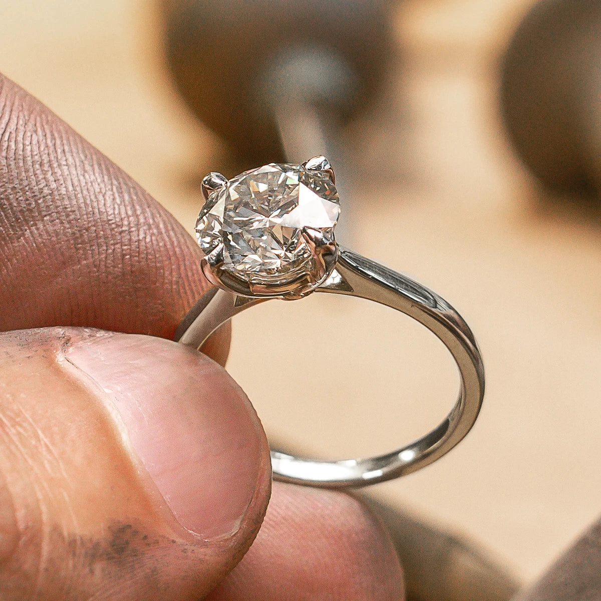 Bootham №1 Round Engagement Ring from Michael Isaac #metal_platinum