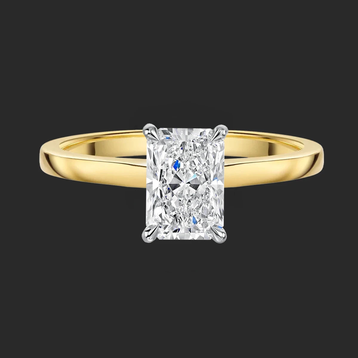 The Bootham №1 Marquise Engagement Ring by MICHAEL ISAAC showcases a handcrafted marquise diamond in a four-prong gold setting, elegantly displayed against a dark background—an ideal choice for timeless York engagements.