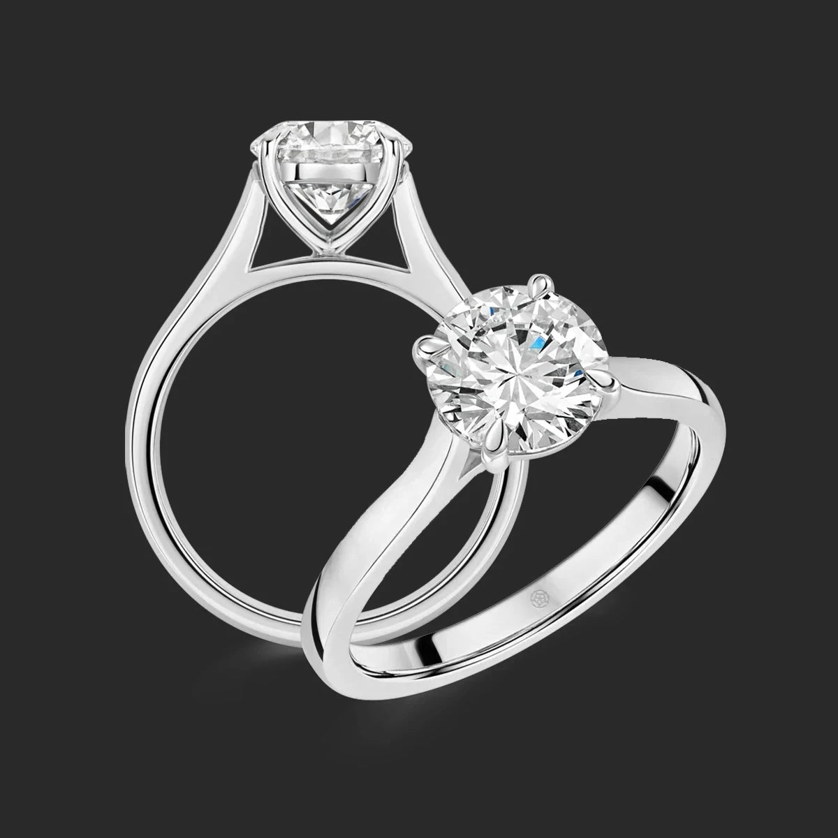 Bootham №1 Round Engagement Ring from Michael Isaac #metal_platinum