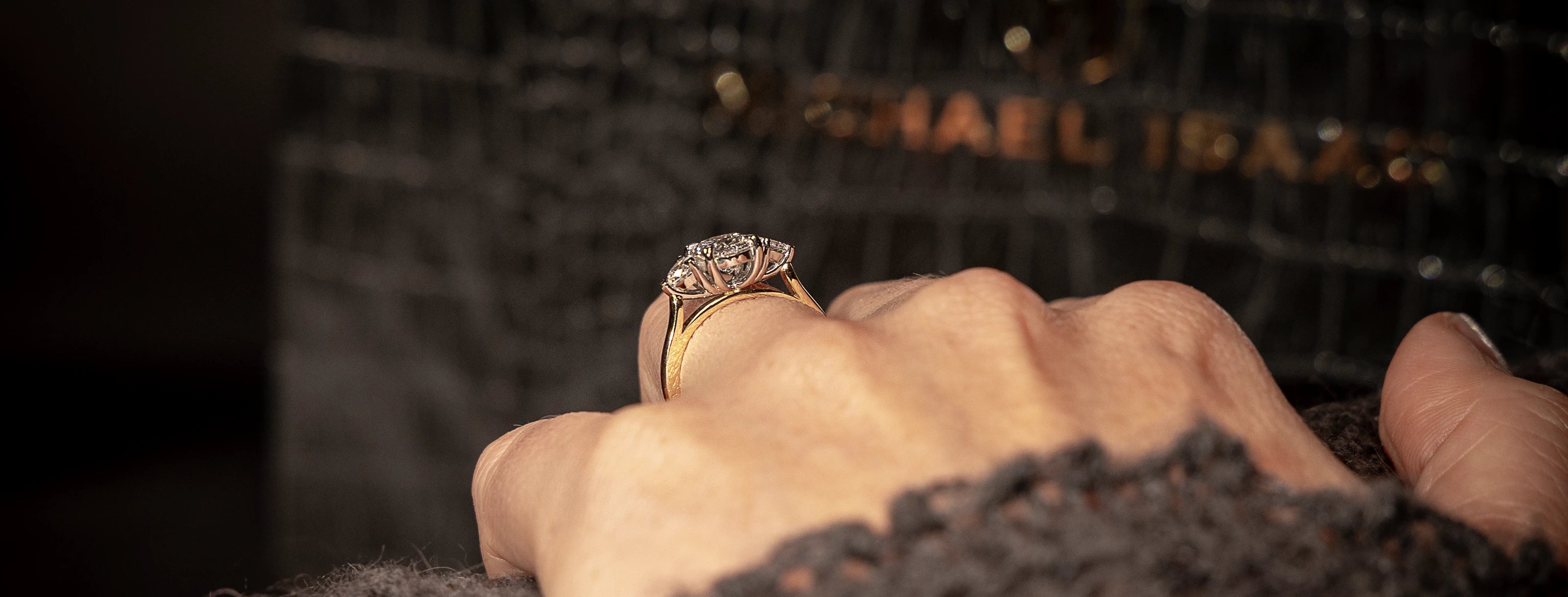 Custom engagement ring consultation in York studio