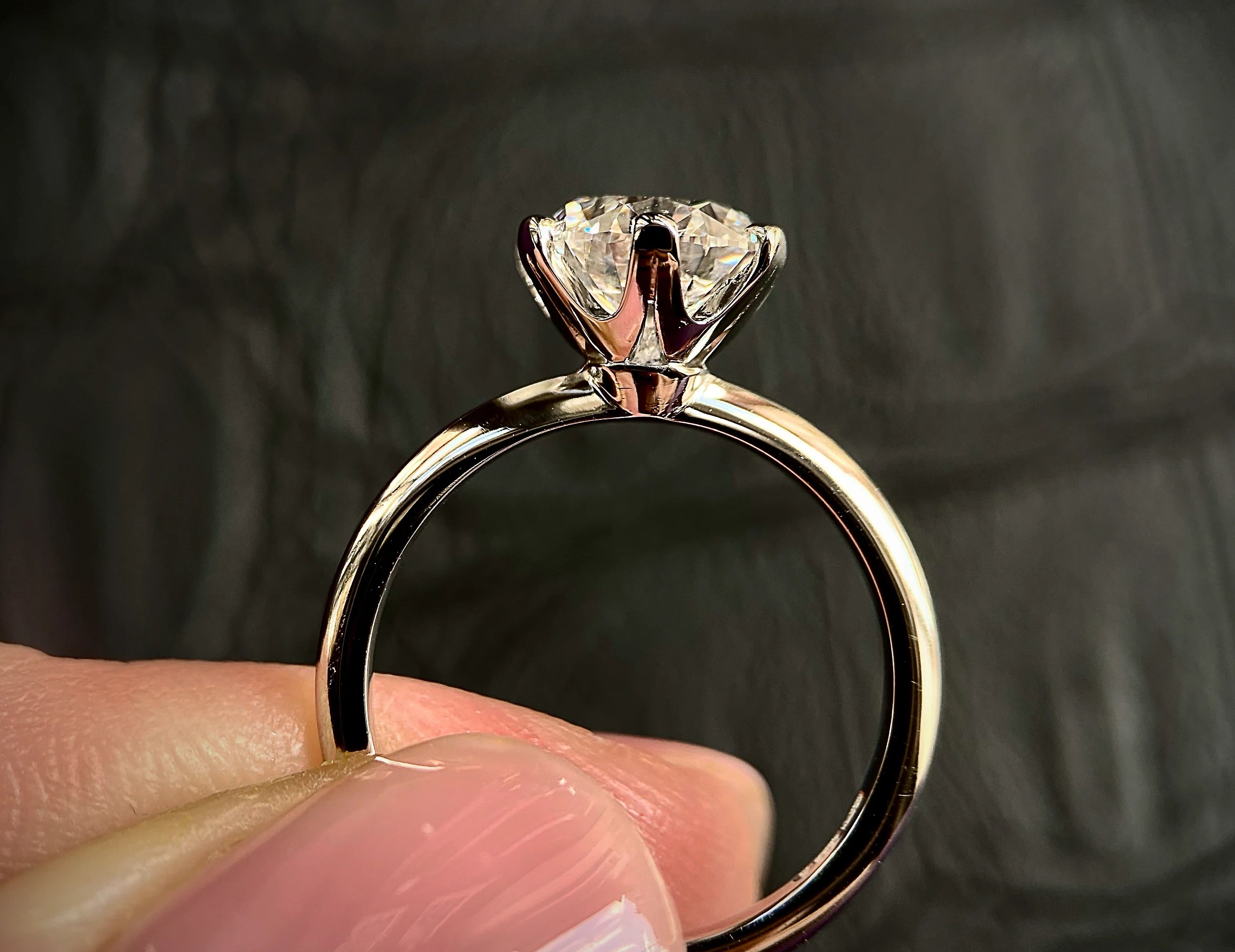3Stone Halo MI TEST ROUND Engagement Ring
