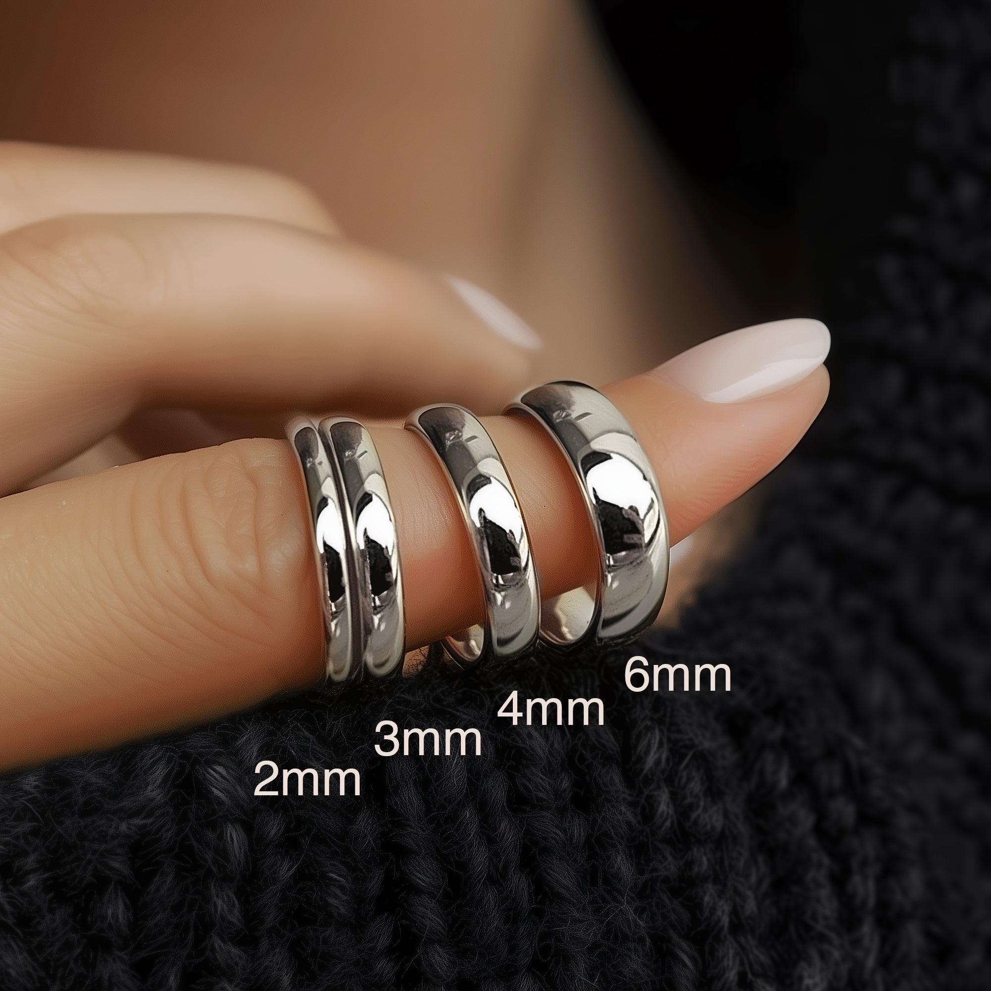 Soft Court Wedding Rings Width from Michael Isaac York #metal_platinum
