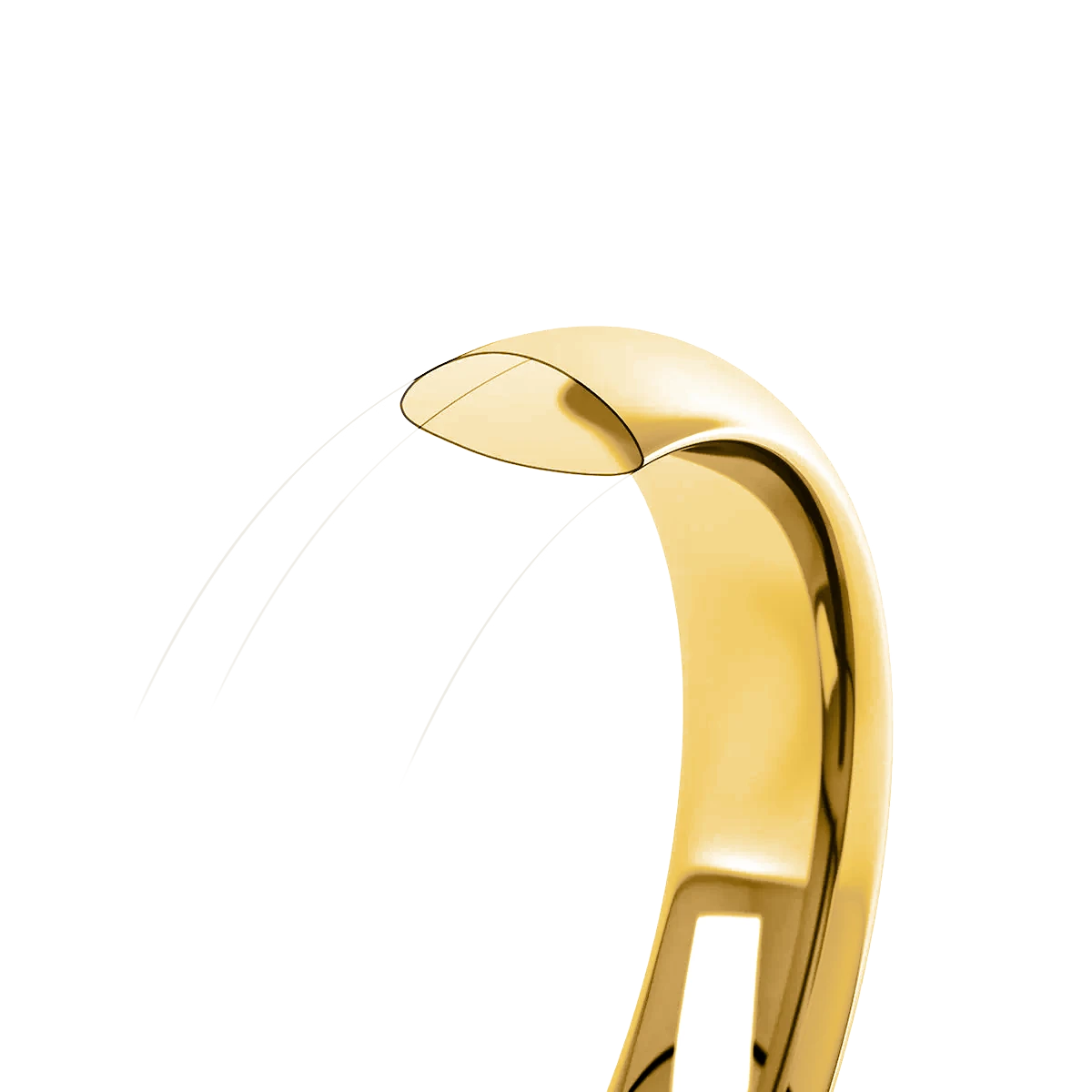 Soft Court Wedding Ring Profile #metal_gold