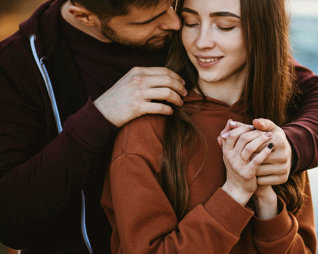 Couple exchanging personalised bracelet in York