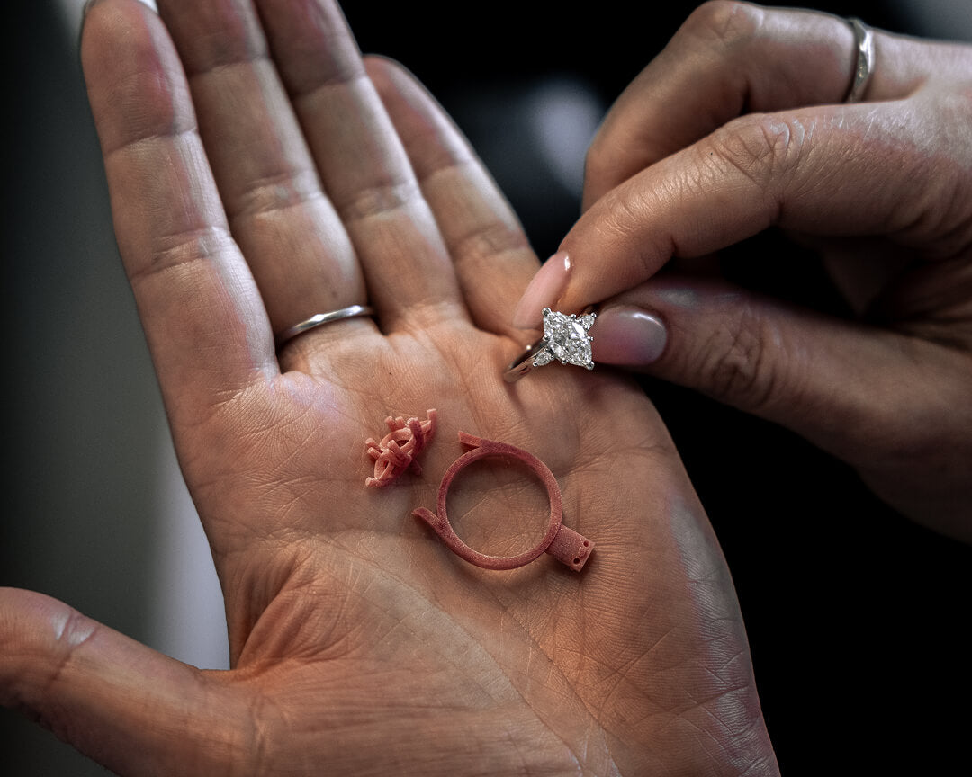 Jewellery designer sketching bespoke ring in York
