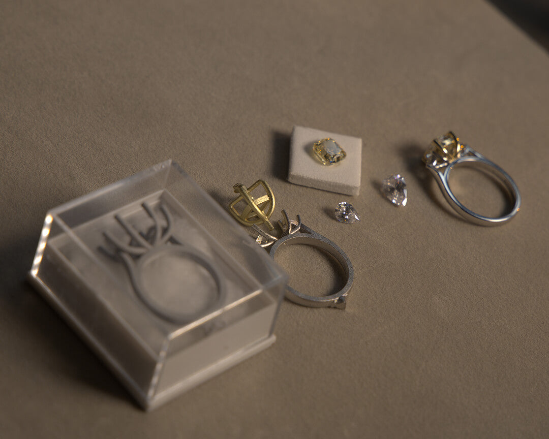 Sketching a custom ring design at Michael Isaac studio