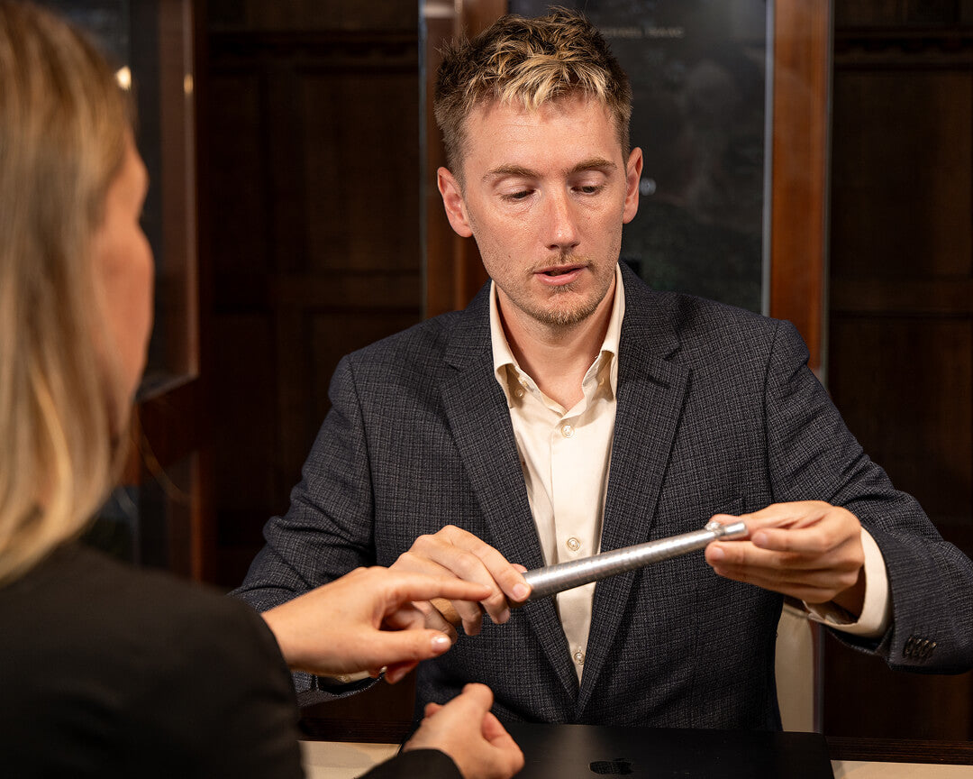 Jewellery consultation at Michael Isaac for anniversary gift