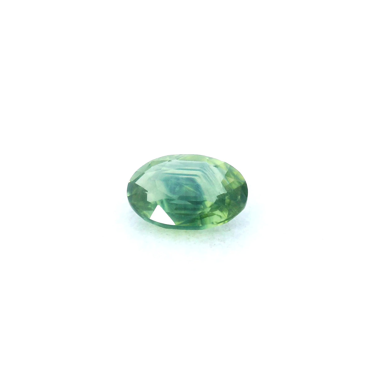 1.03ct Oval Natural Sapphire (Colour Green, Clarity Slightly Included, Cut Faceted)