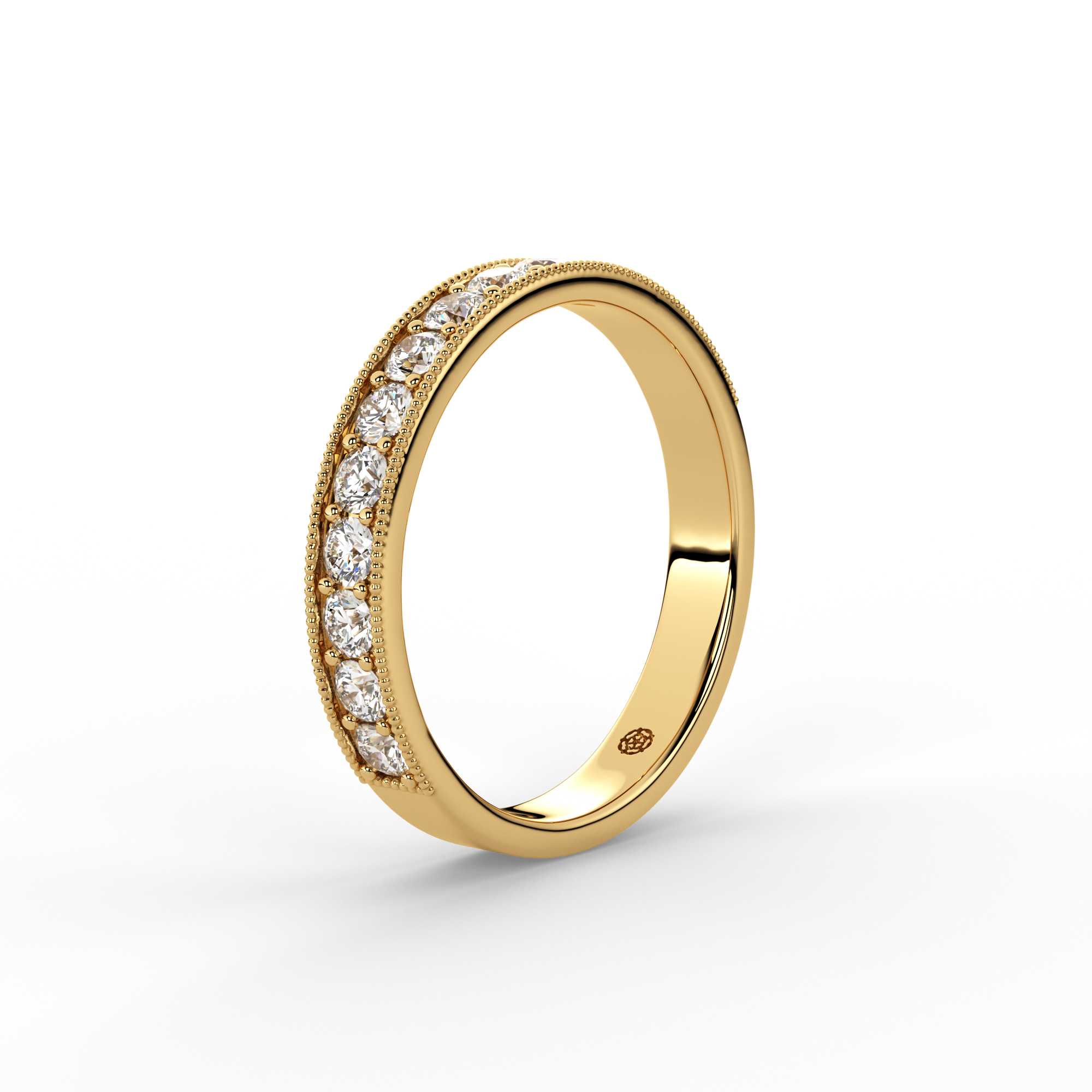 0.50ct - 3.10mm Marygate Diamond Wedding Ring from Michael Isaac York #metal_gold