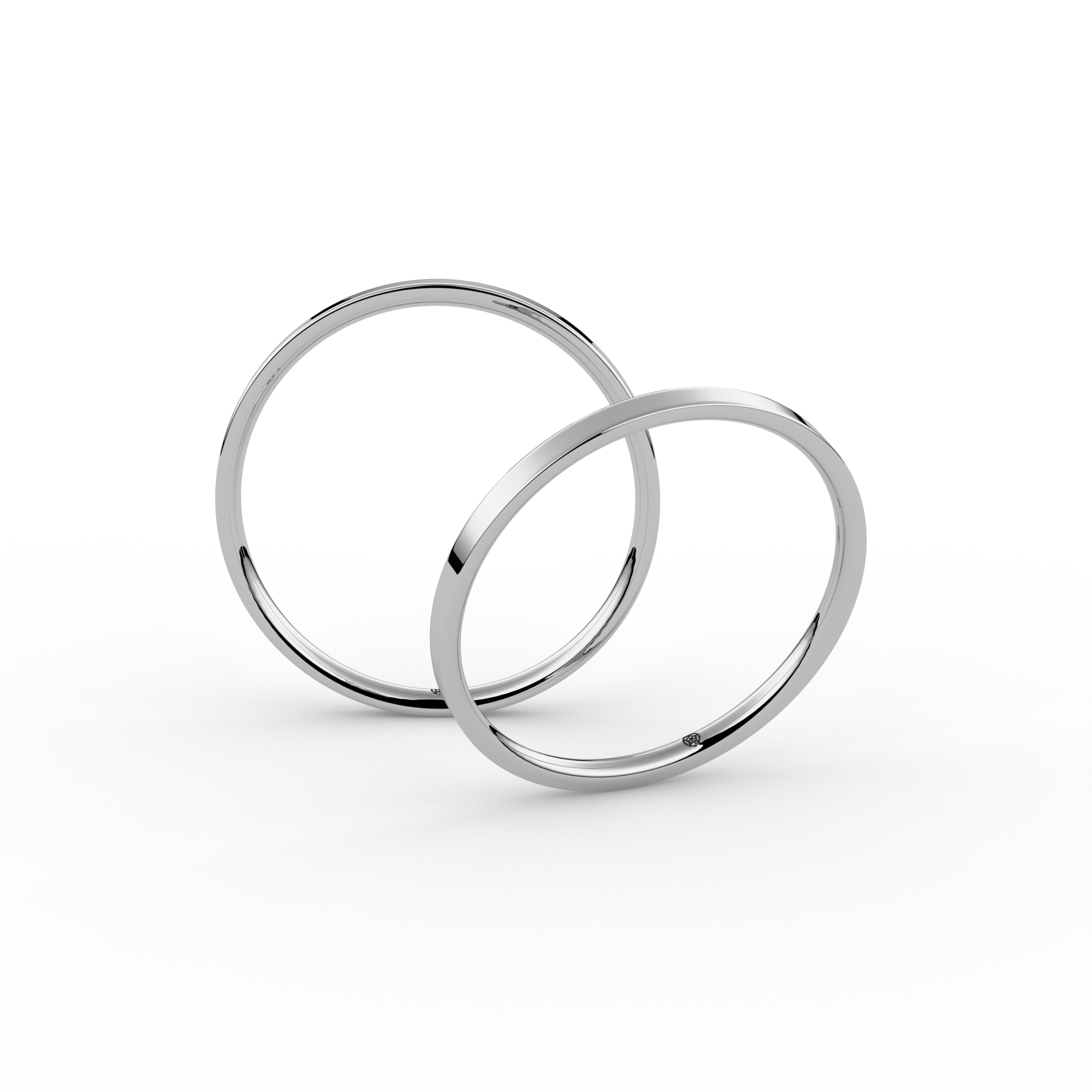 Flat Court Bespoke Wedding Ring 1.5mm from Michael Isaac York #metal_platinum