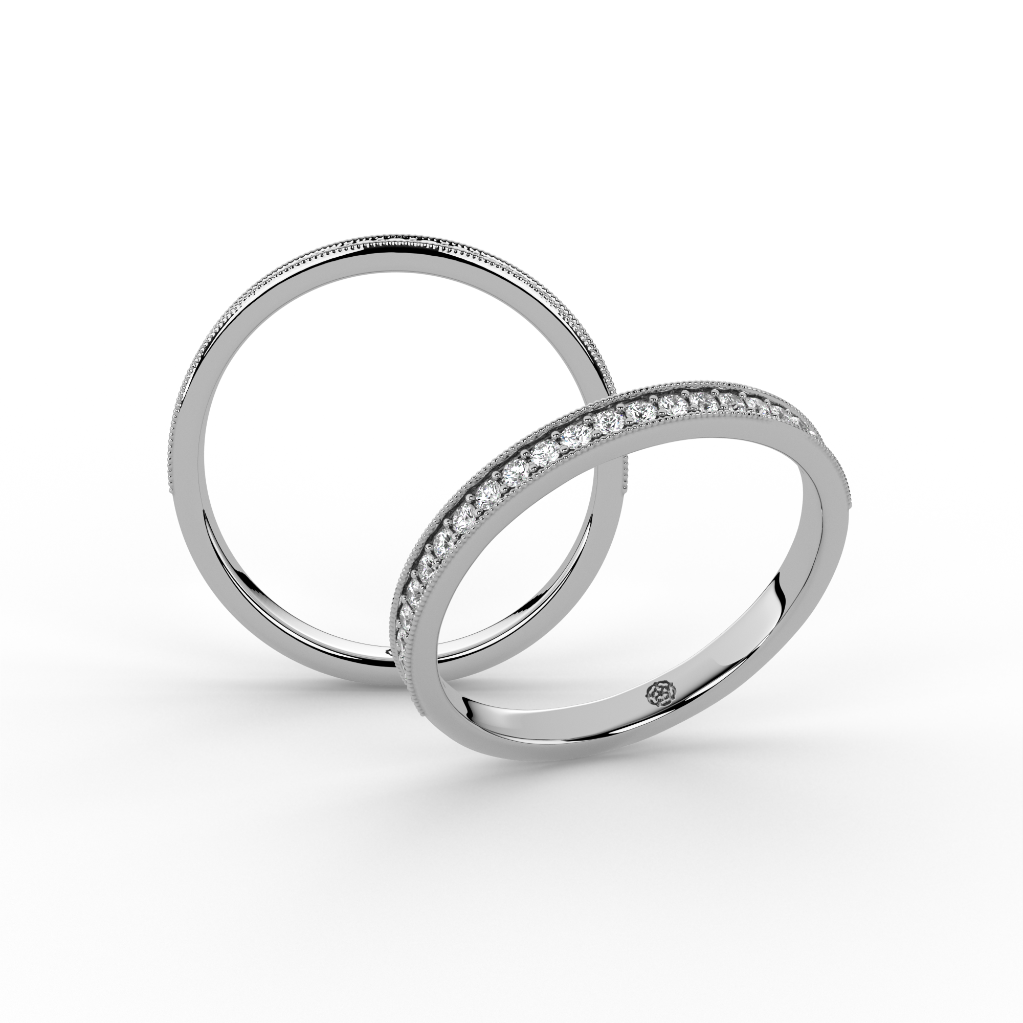 0.15ct - 2.20mm Marygate Diamond Wedding Ring from Michael Isaac York #metal_platinum