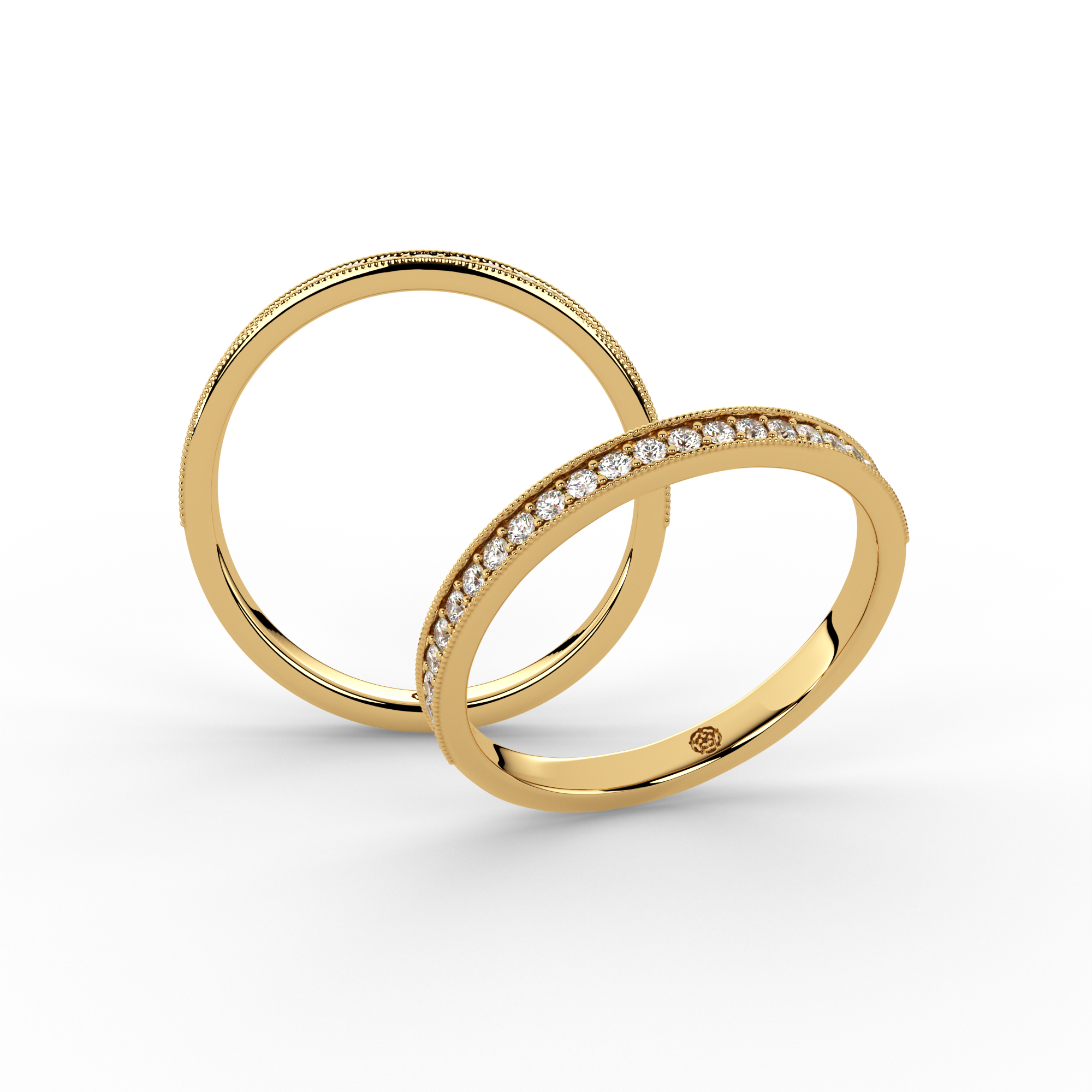 0.15ct - 2.20mm Marygate Diamond Wedding Ring from Michael Isaac York #metal_gold