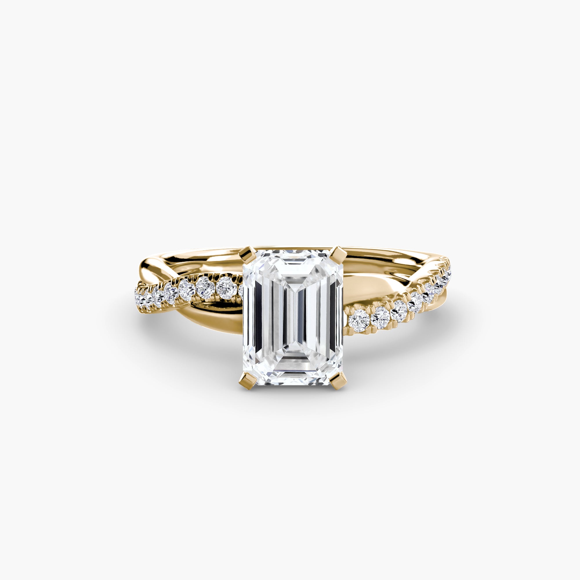 The Emerald Twist Pavé Ring *