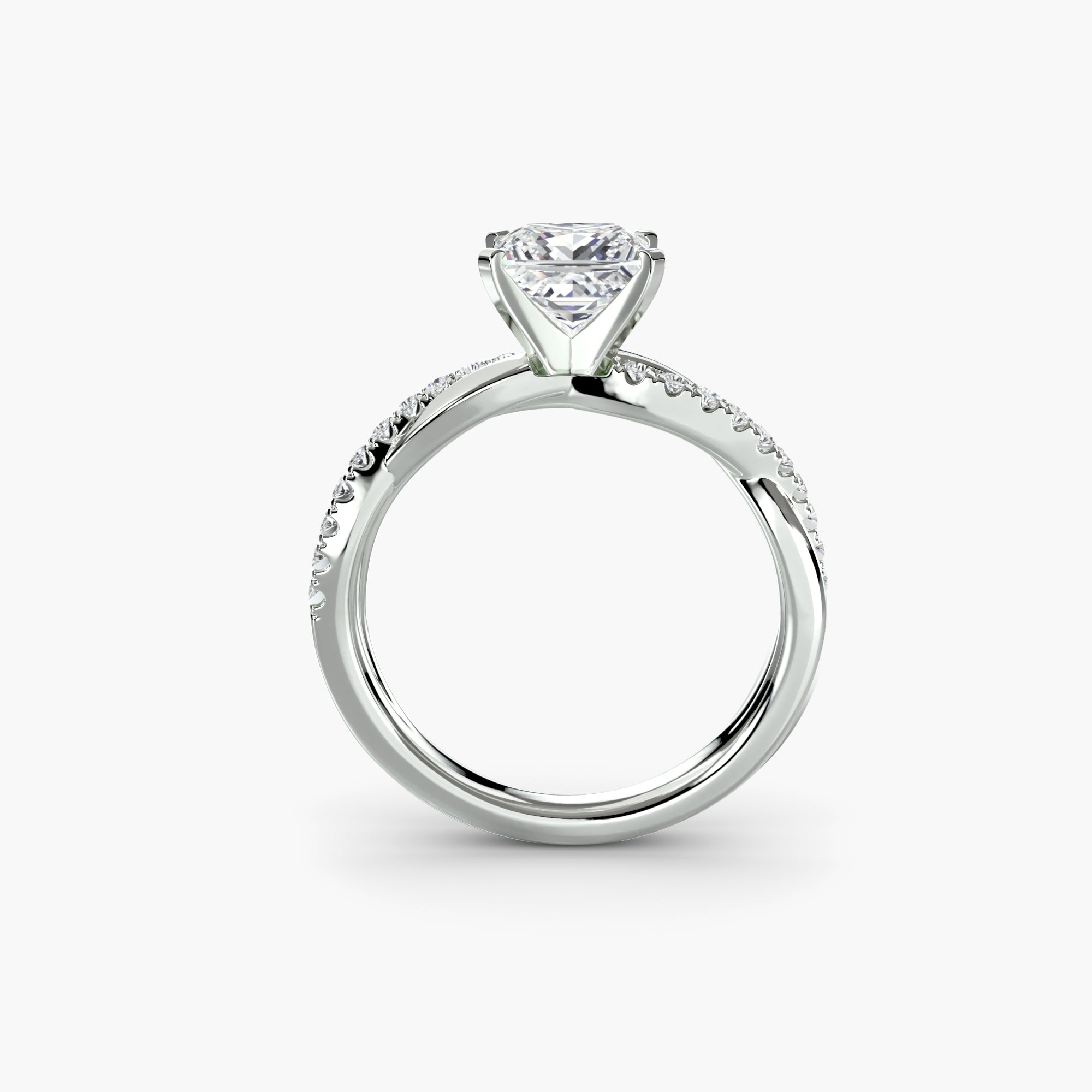 The Emerald Twist Pavé Ring *