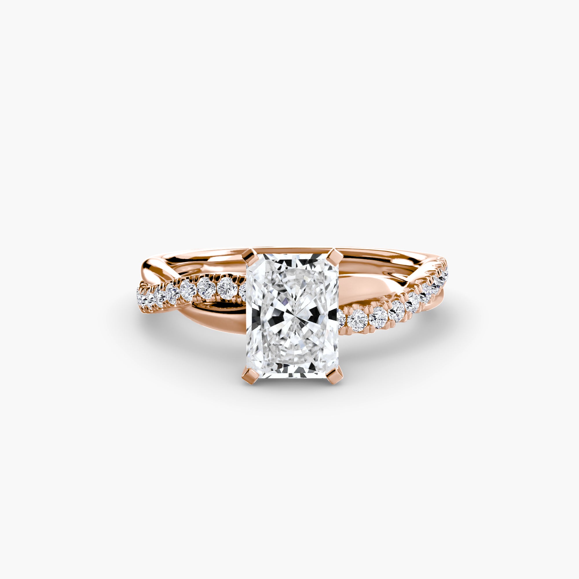 The Emerald Twist Pavé Ring *
