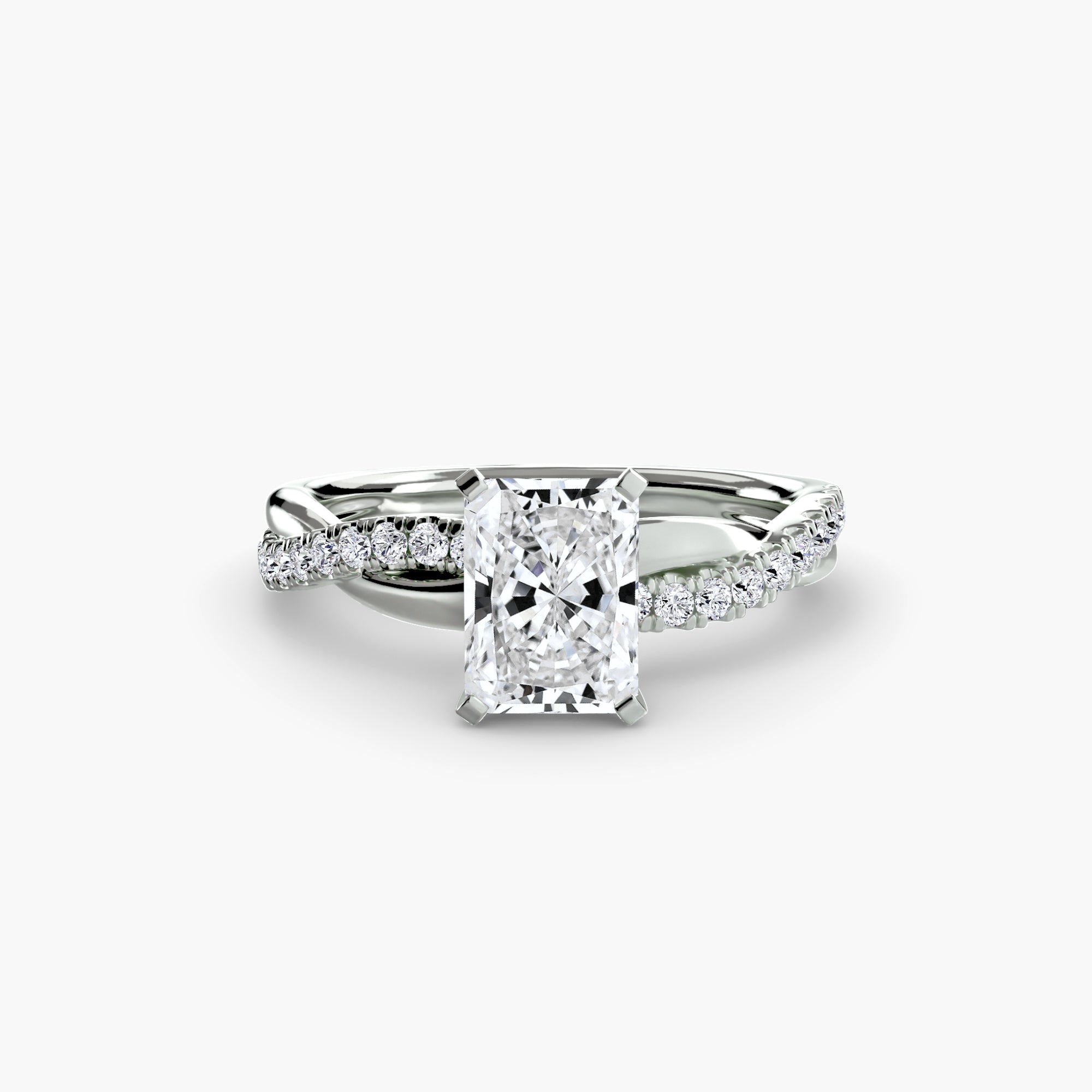 The Emerald Twist Pavé Ring *