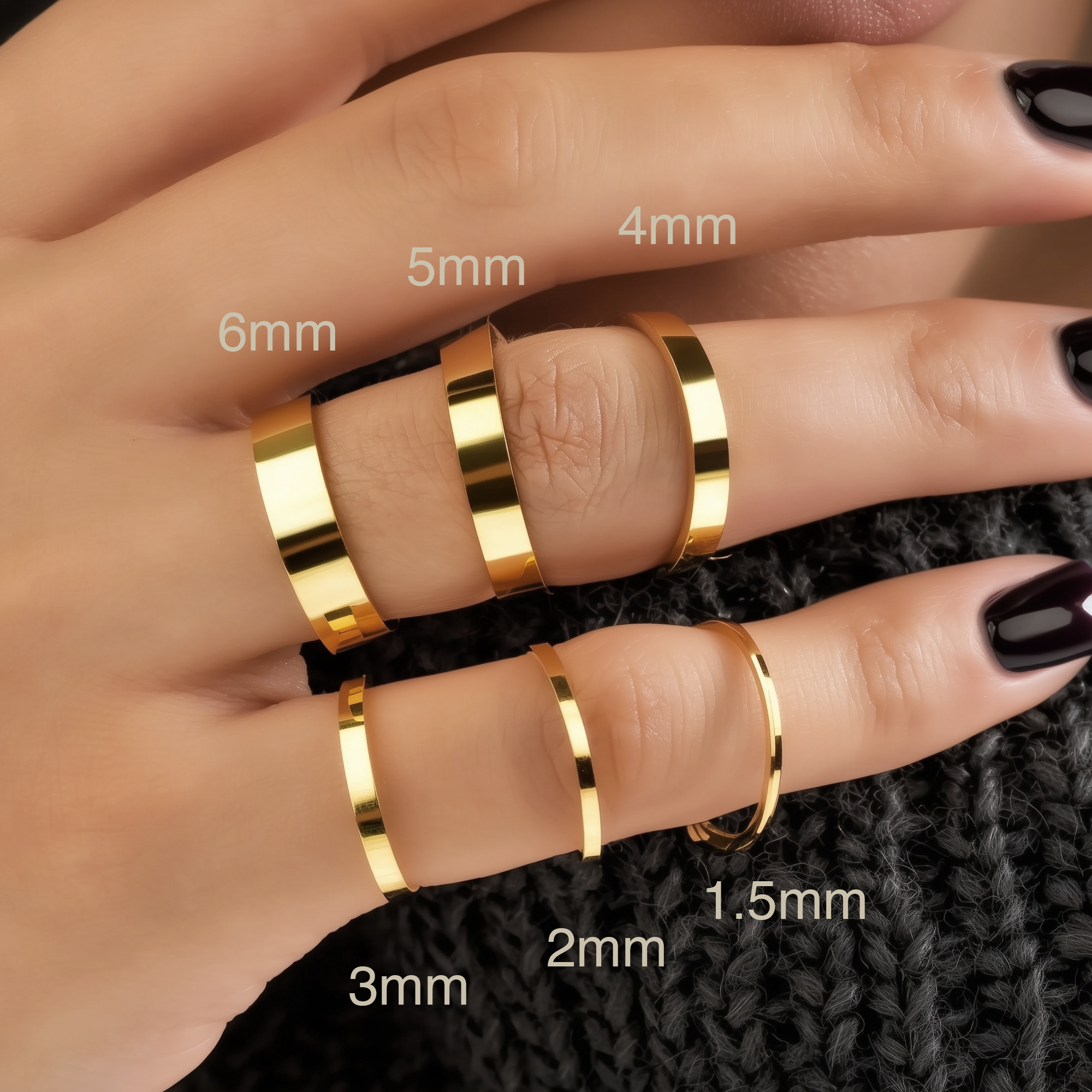 Flat Court Wedding Rings #metal_gold
