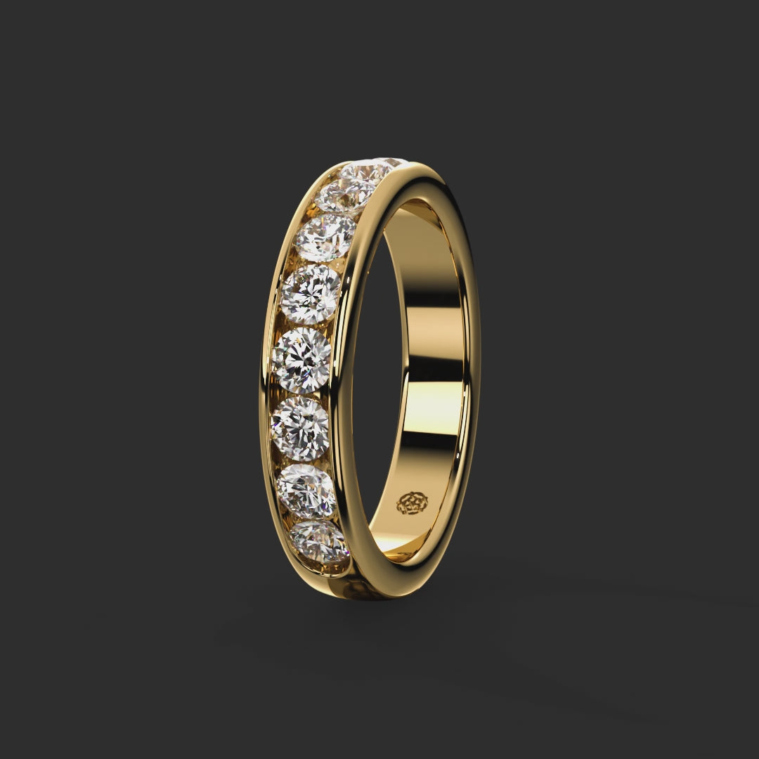 1.00ct — 4.00mm Rosendale Round Brilliant Cut Diamond Ring from Michael Isaac York  360-drag #metal_gold
