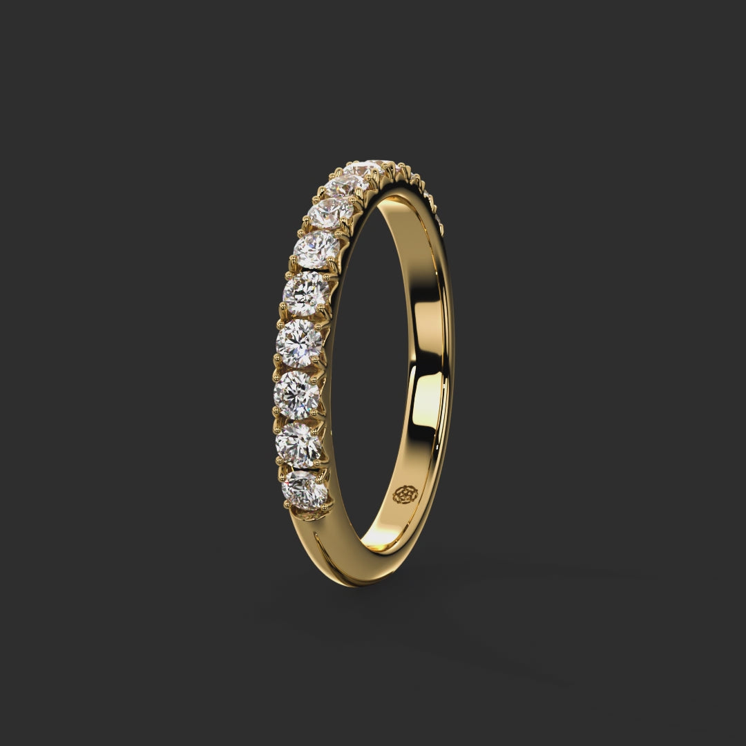0.50ct - 2.40mm Stonegate Diamond Wedding Ring from Michael Isaac York  360-drag #metal_gold