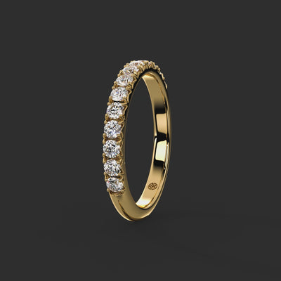 0.50ct - 2.40mm Stonegate Diamond Wedding Ring from Michael Isaac York  360-drag #metal_gold