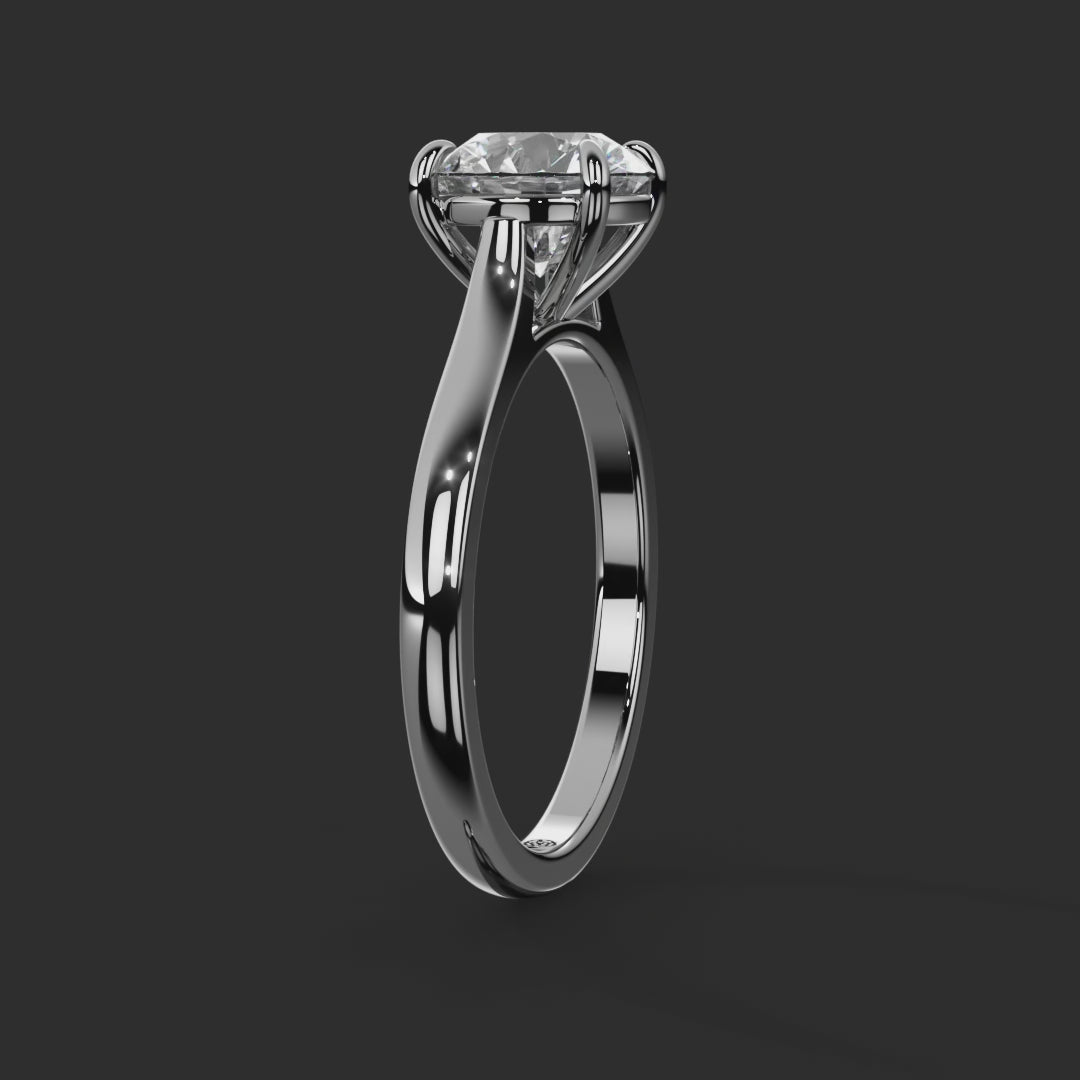 Bootham №1 Round Engagement Ring from Michael Isaac #metal_platinum #drag-360