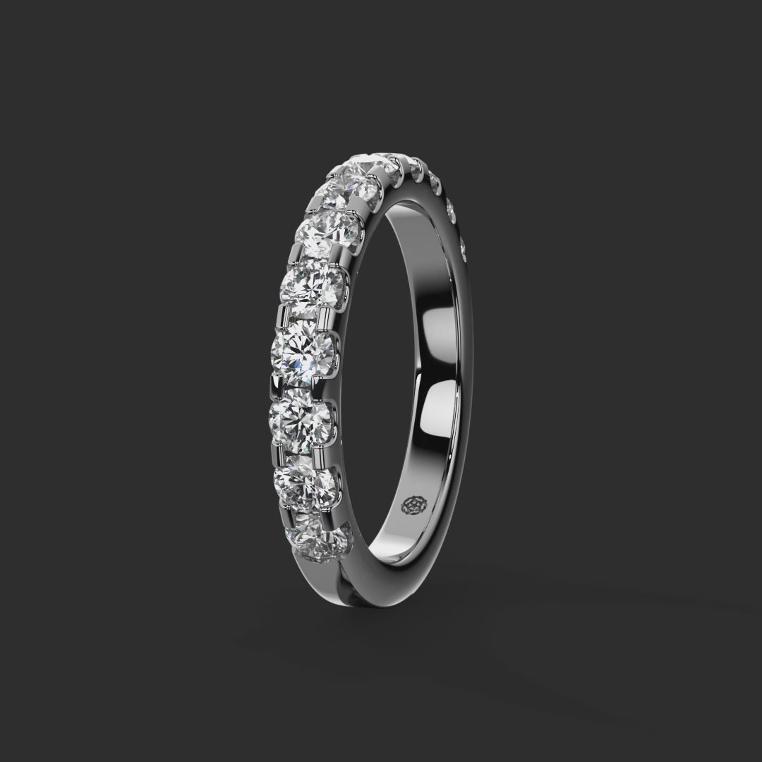 1.00ct - 2.90mm Petergate Diamond Wedding Ring from Michael Isaac York  360-drag #metal_platinum