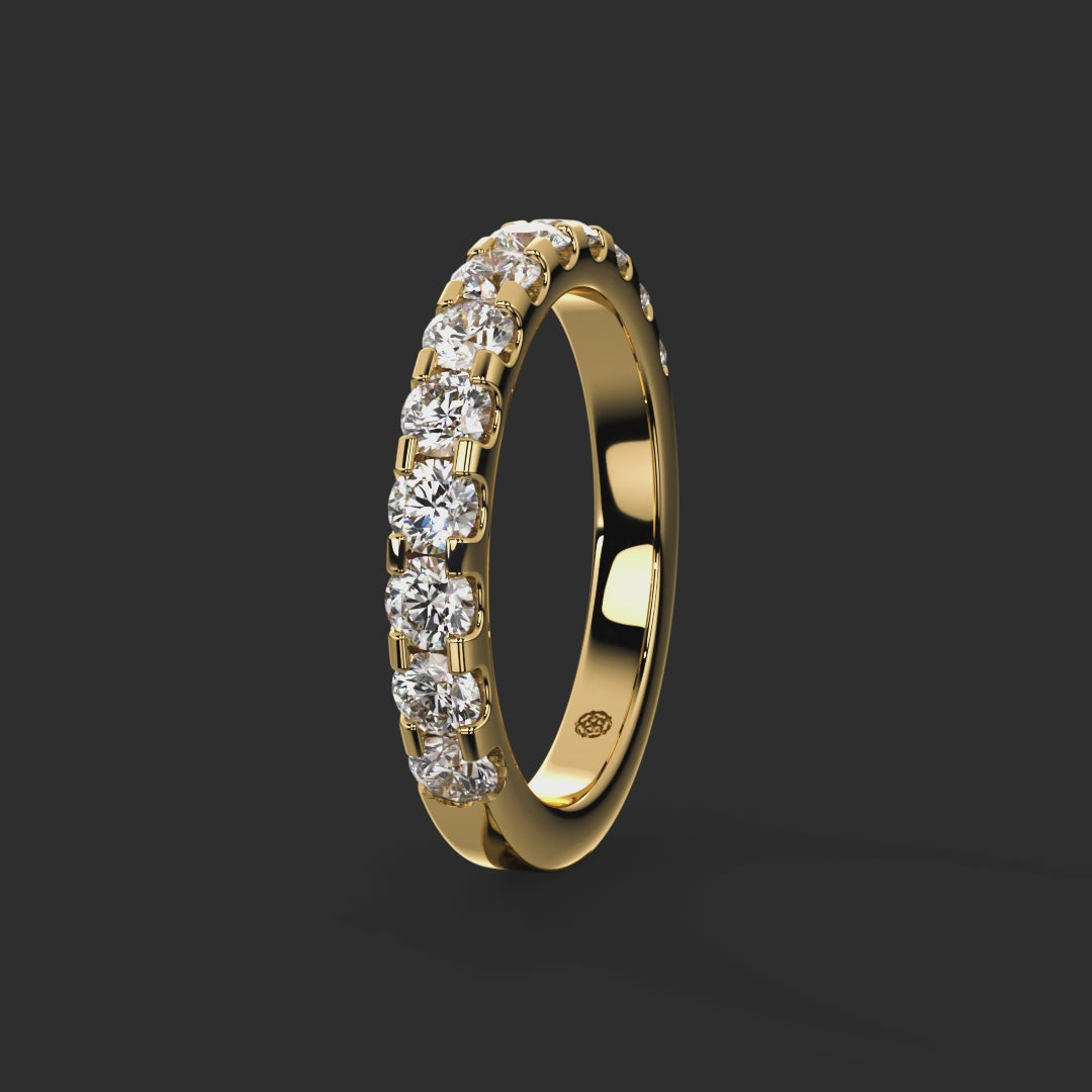 1.00ct - 2.90mm Petergate Diamond Wedding Ring from Michael Isaac York  360-drag #metal_gold