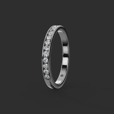0.25ct - 2.40mm Rosendale Diamond Eternity Ring from Michael Isaac York  360-drag #metal_platinum